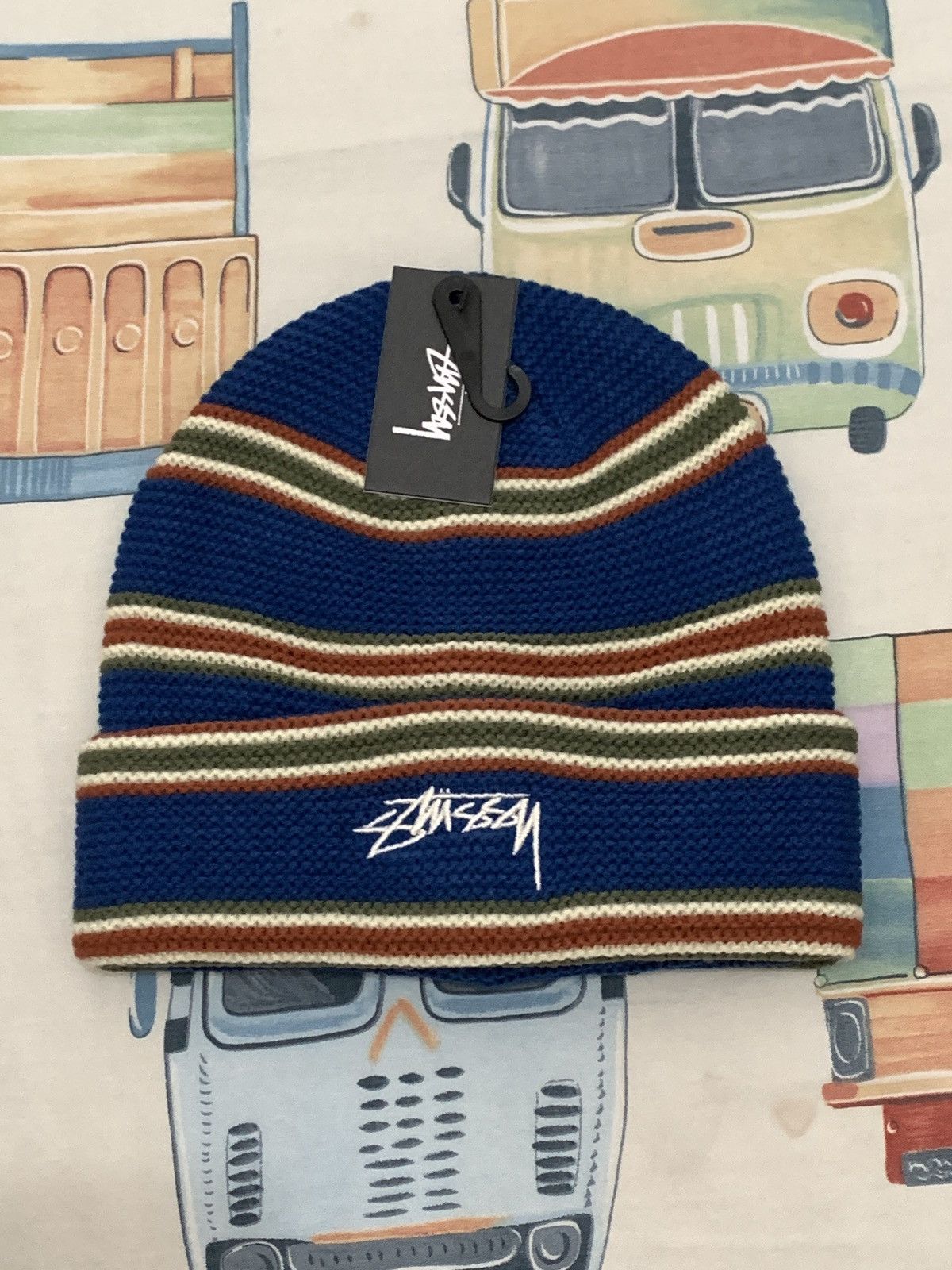 Stussy Stussy beanie Triple stripe cuff Size ONE SIZE - 1 Thumbnail