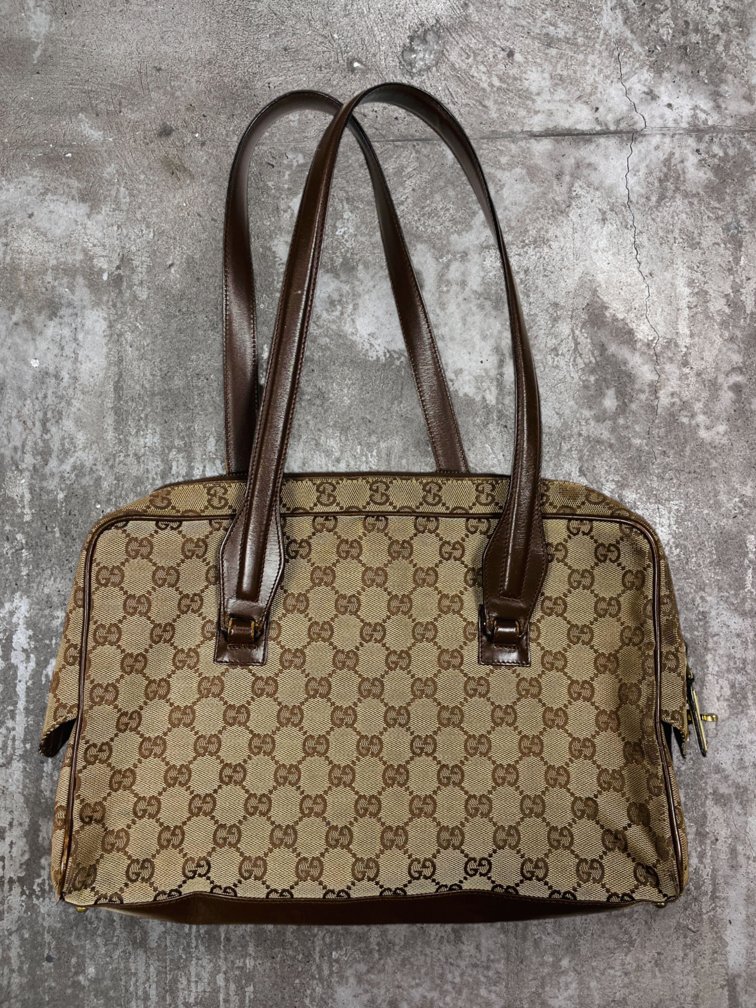 Archival Clothing × Gucci × Luxury ARCHIVE GUCCI MONOGRAM CANVAS + 