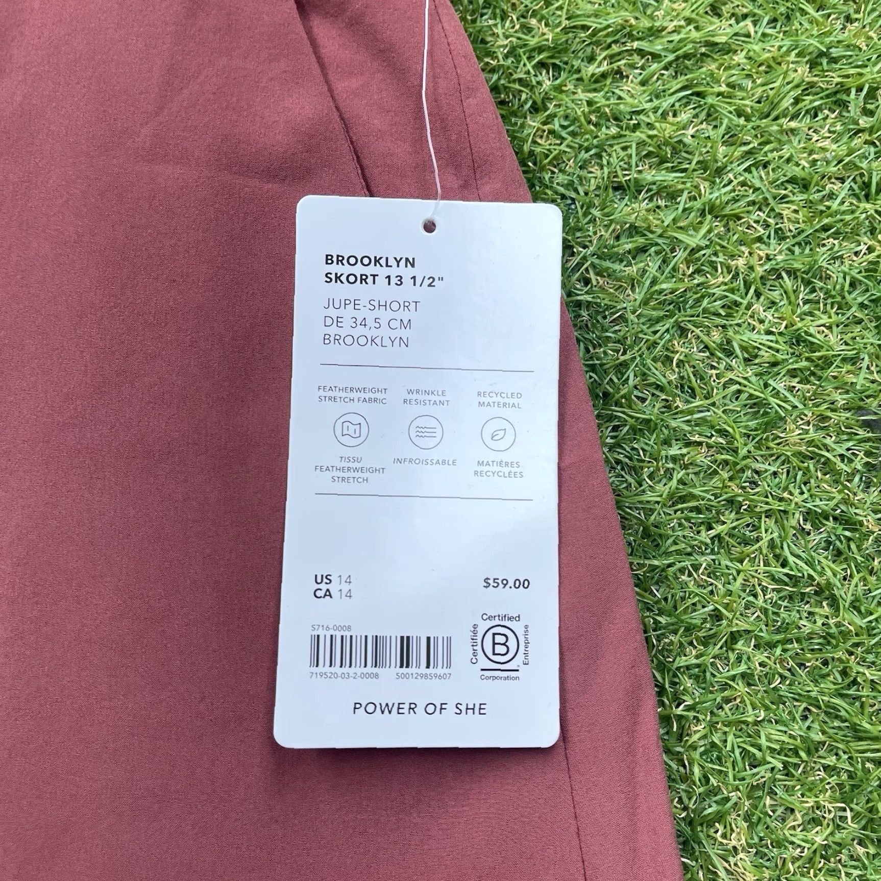 Athleta Athleta Skort Womens 14 Red Active Stretch Pockets Tennis Golf NWT Summer Style Athletic Athleisure Womens Size ONE SIZE - 5 Thumbnail