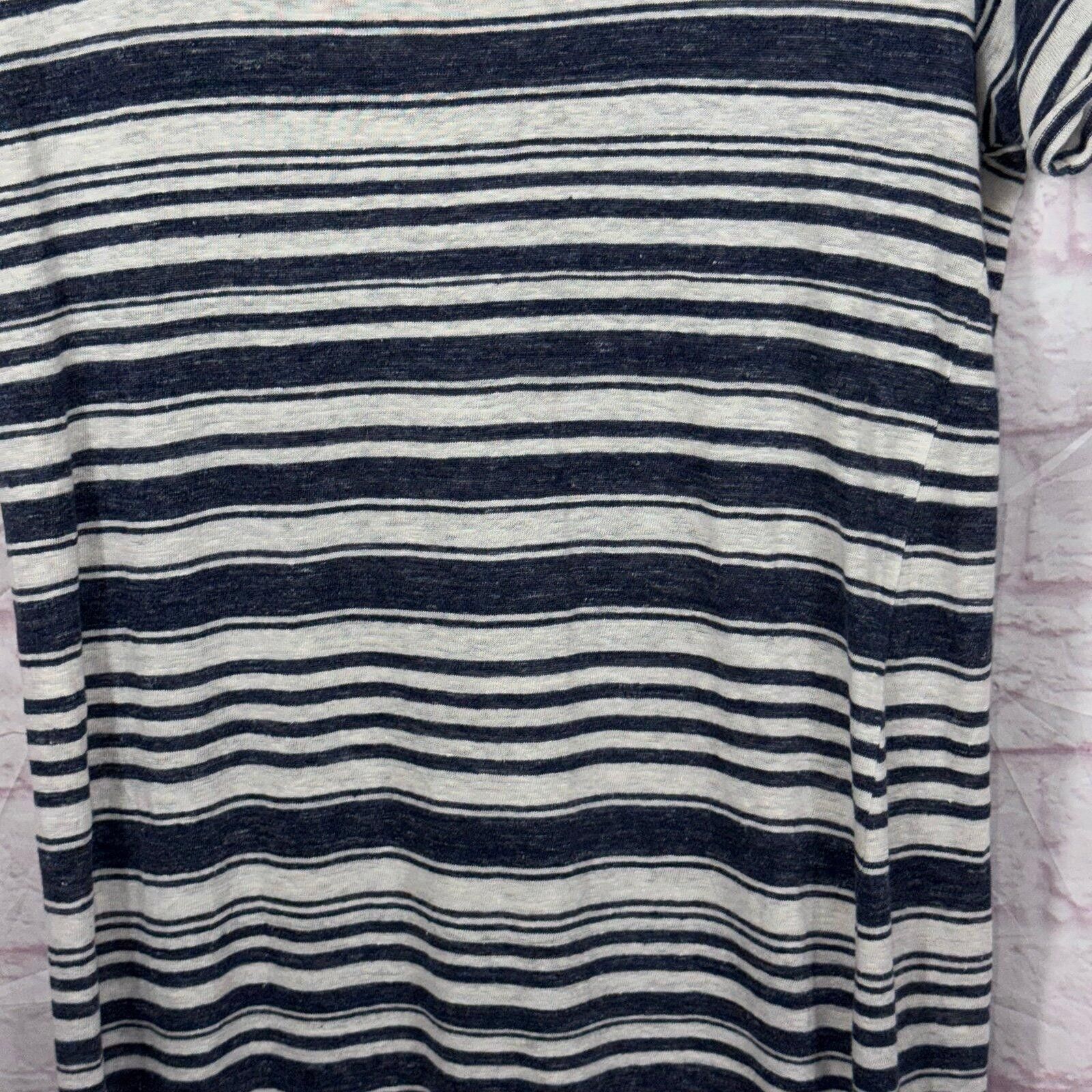 Other Velvet by Graham & Spencer Medium Striped Linen Dress Size M / US 6-8 / IT 42-44 - 3 Thumbnail
