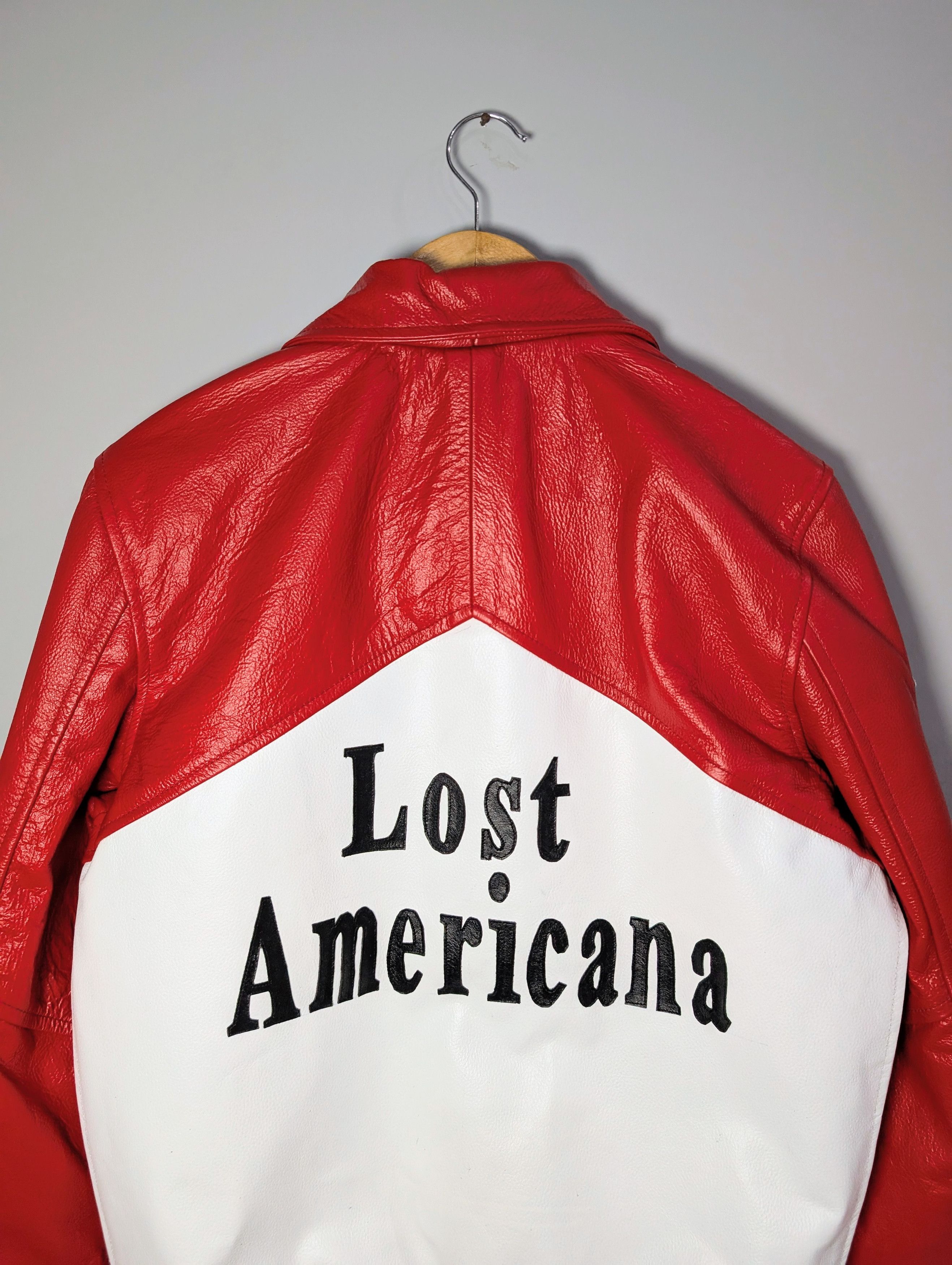 Other 🔥 MGK Lost Americana Leather Jacket Machine Gun Streetwear Size XXL / US 16-18 / IT 52-54 - 5 Thumbnail