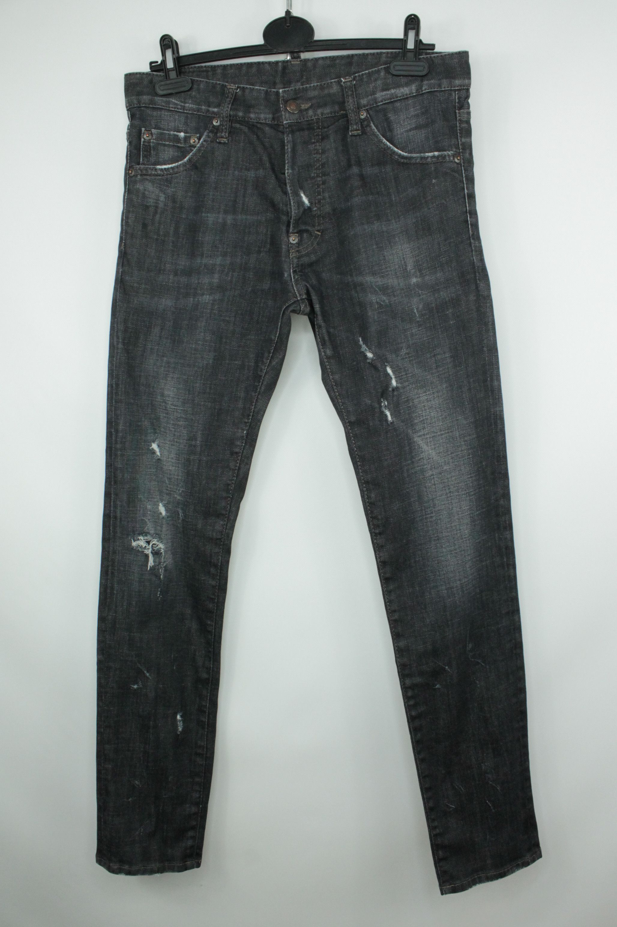 Dsquared2 Dsquared2 Cool Guy Slim Fit Distressed Black Denim Jeans Size US 32 / EU 48 - 1 Thumbnail