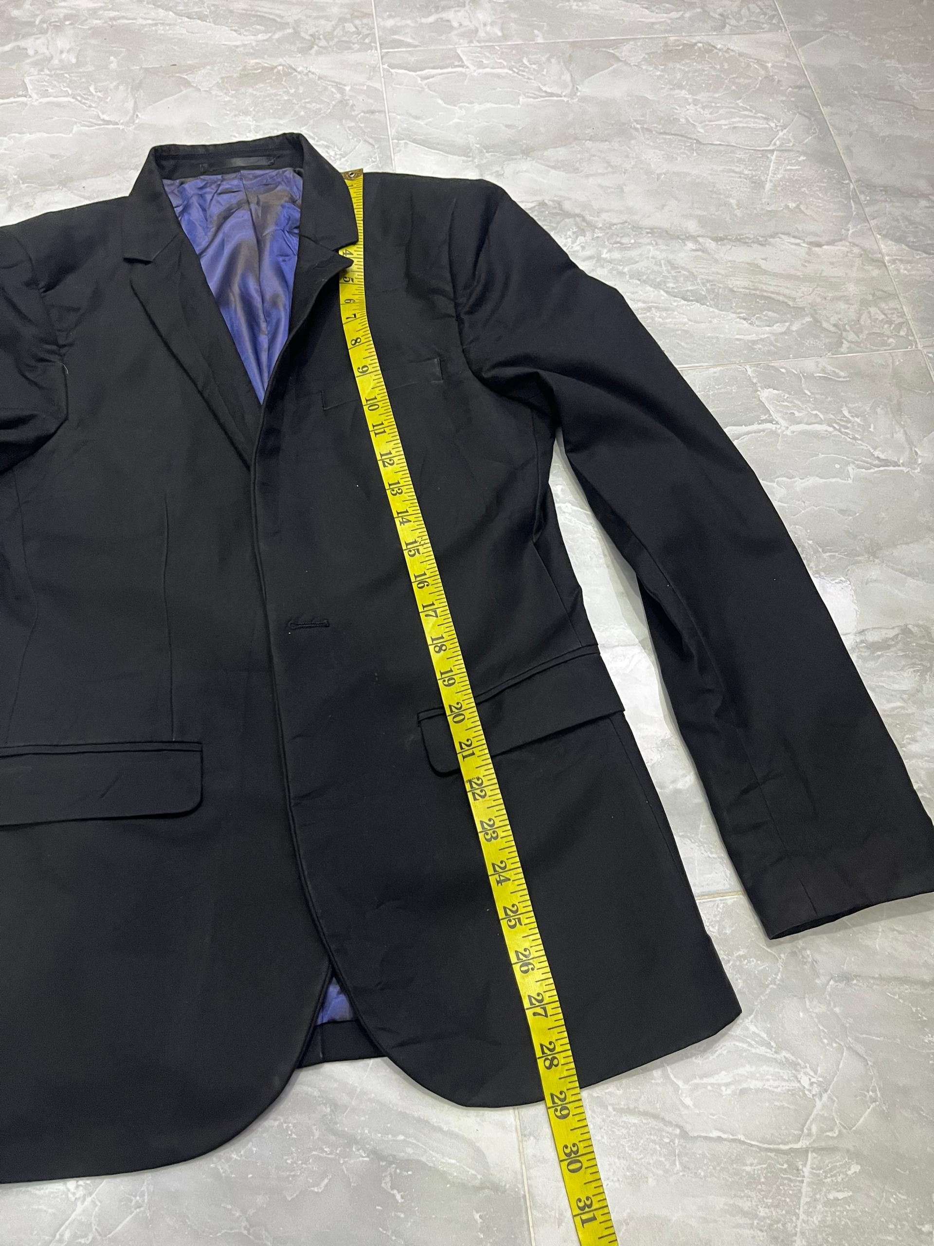 Topman Topman New Black Skinny Blazer 34R + Takeo Kikuchi Tie Size 34R - 17 Thumbnail