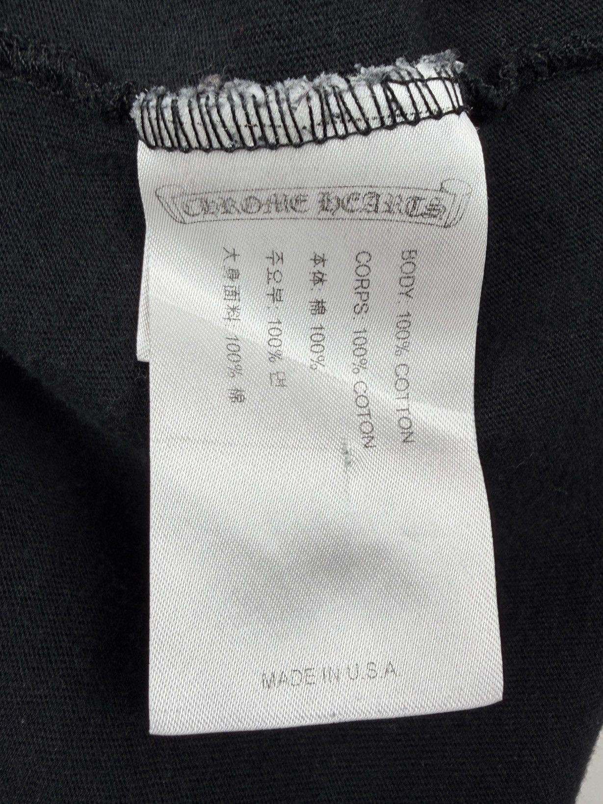 Chrome Hearts Chrome Hearts Foti Skull Skeleton Logo Tshirt Black Size US XL / EU 56 / 4 - 7 Thumbnail