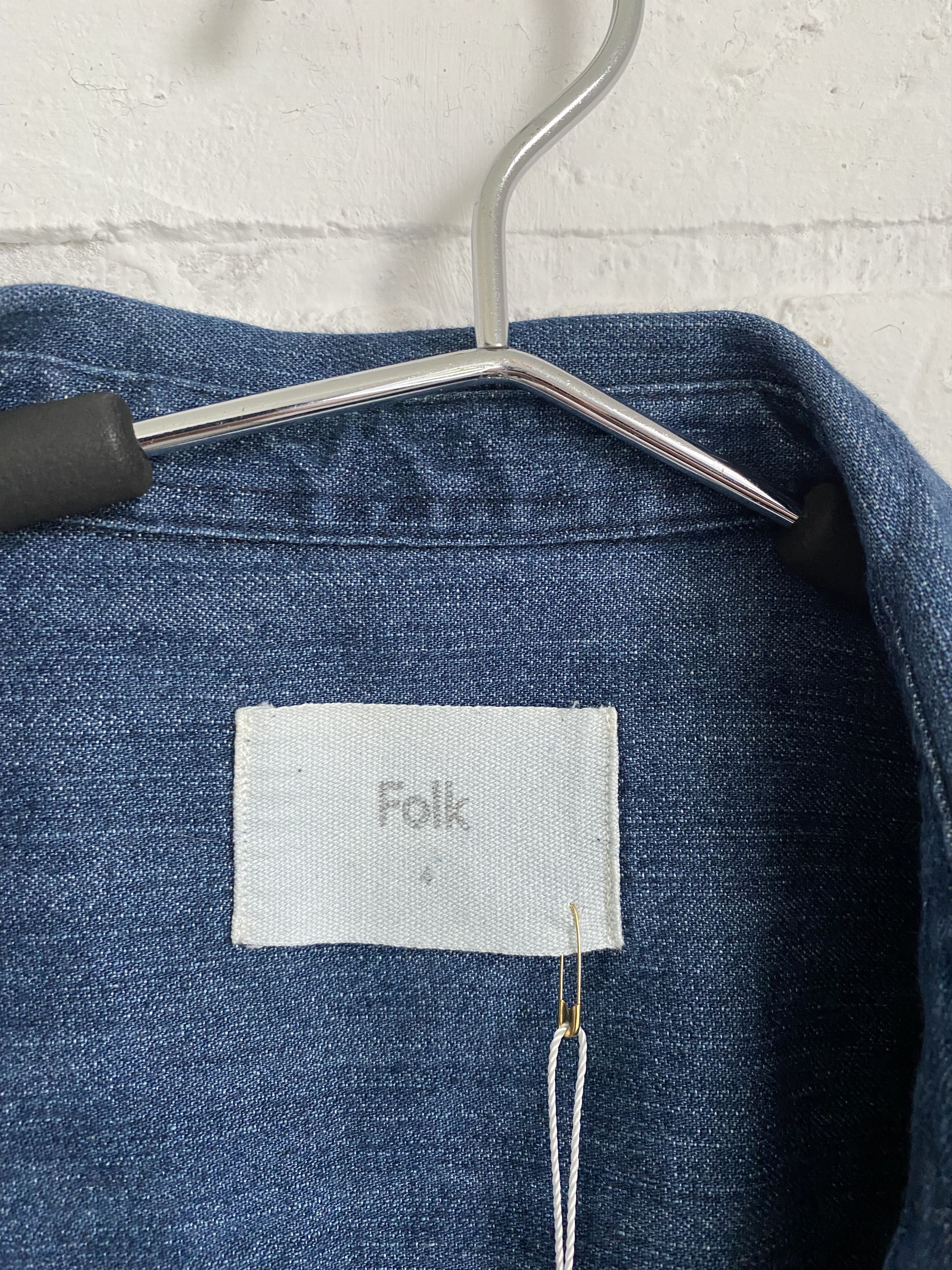 Folk Folk denim indigo shirt Size US L / EU 52-54 / 3 - 4 Thumbnail