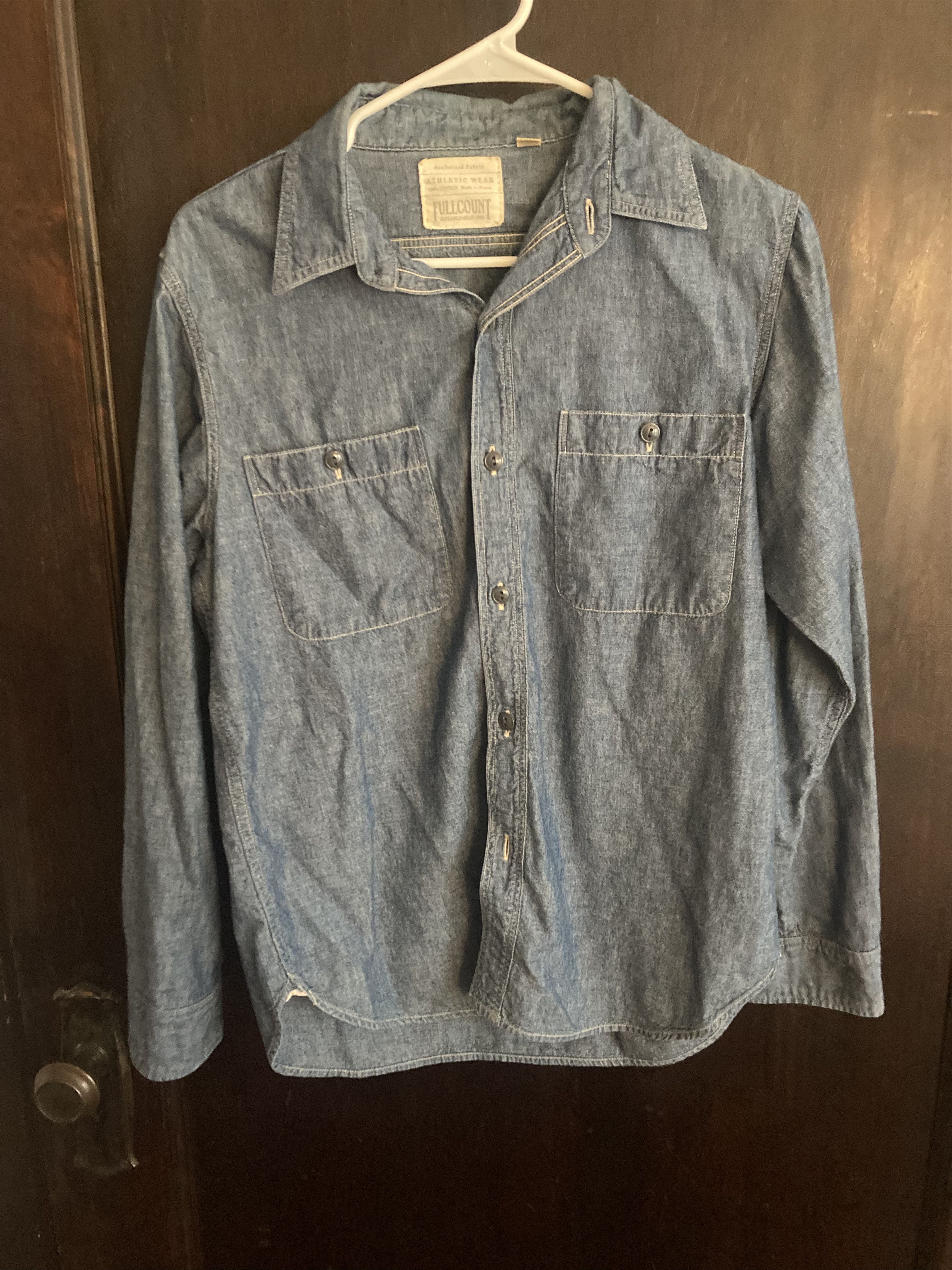 Full Count & Co. Full Count & Co. USN Chambray Shirt Size US S / EU 44-46 / 1 - 1 Thumbnail