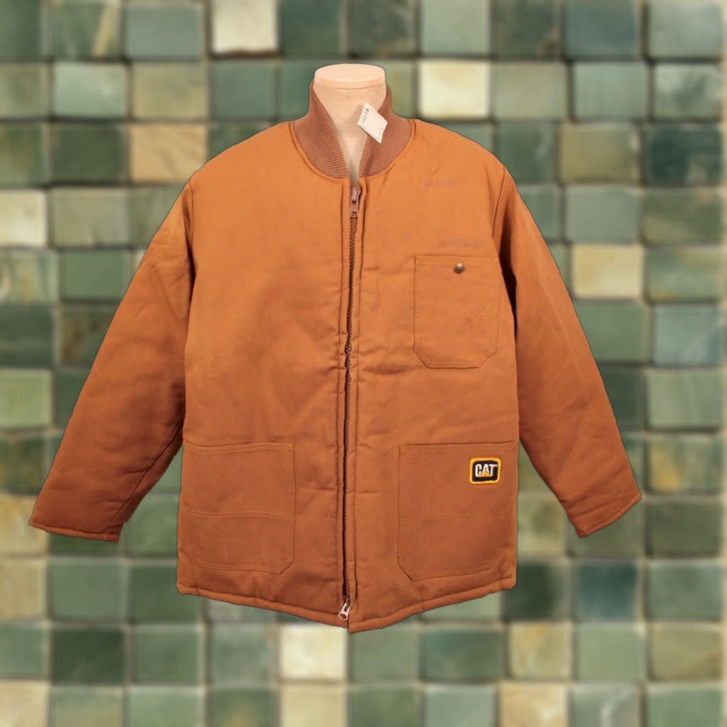 Caterpillar Caterpillar Jacket Shirt Duck Canvas 1990s VTG Brown L Mens Size US L / EU 52-54 / 3 - 1 Thumbnail
