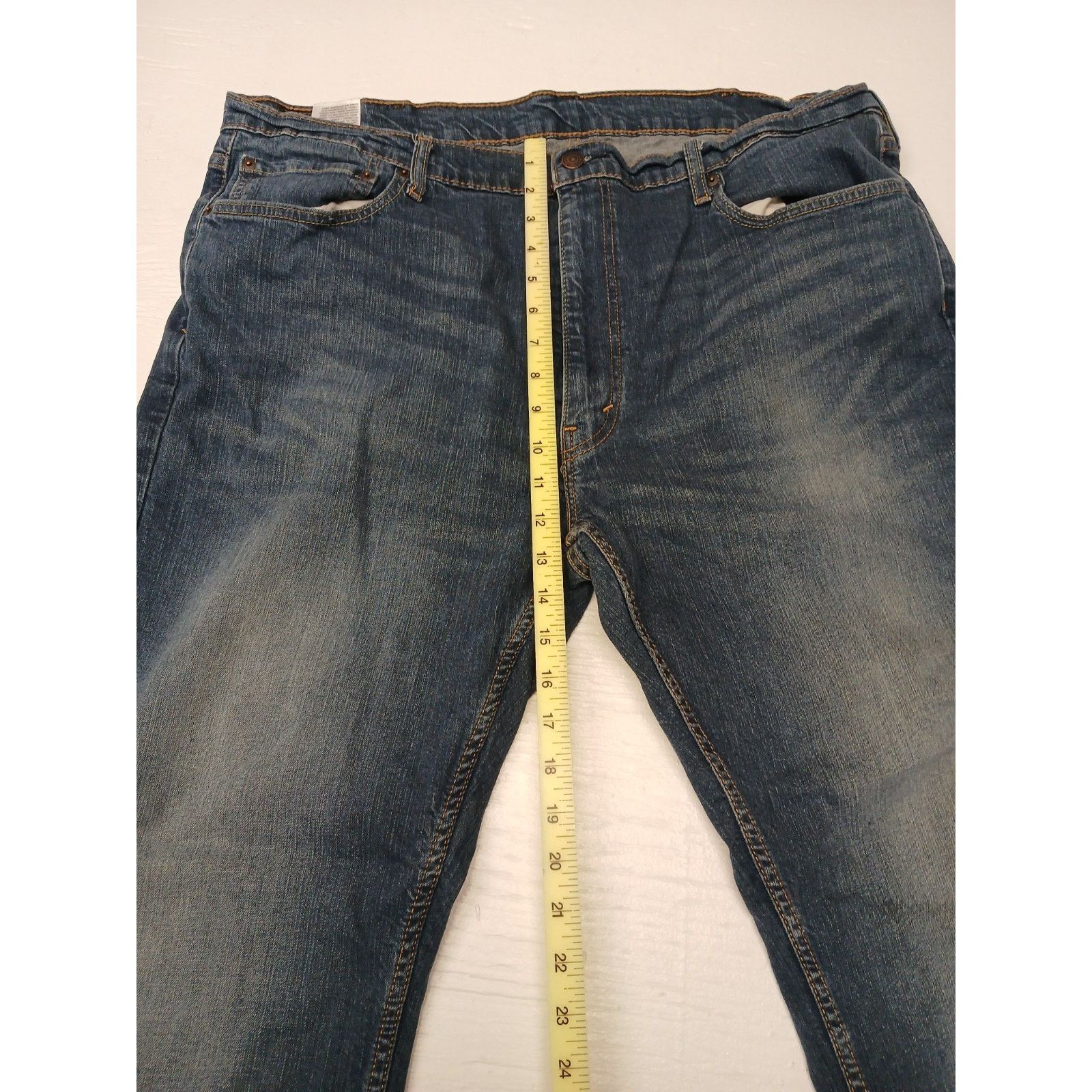 Levi's Levi Strauss (42x32) Relaed Boot Cut Casual Blue Denim Jeans Size US 42 / EU 58 - 4 Thumbnail
