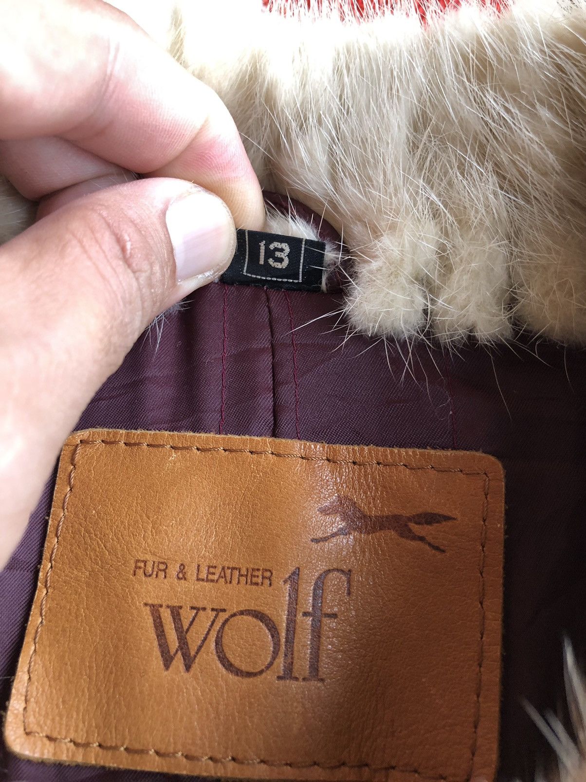 Japanese Brand Vintage Wolf Fur Leather Sheepskin Coat Jacket Size M / US 6-8 / IT 42-44 - 16 Thumbnail