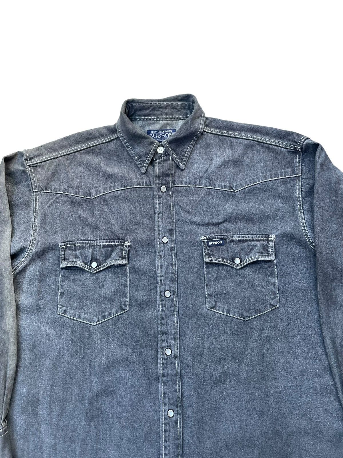 Japanese Brand Vintage Bobson Western Shirt Size US L / EU 52-54 / 3 - 3 Thumbnail