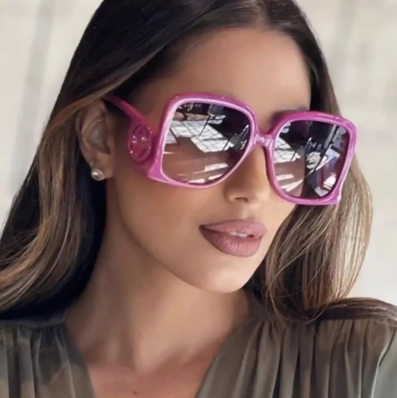 Gucci NEW GUCCI GG1326S-004 Fushsia Size ONE SIZE - 2 Thumbnail