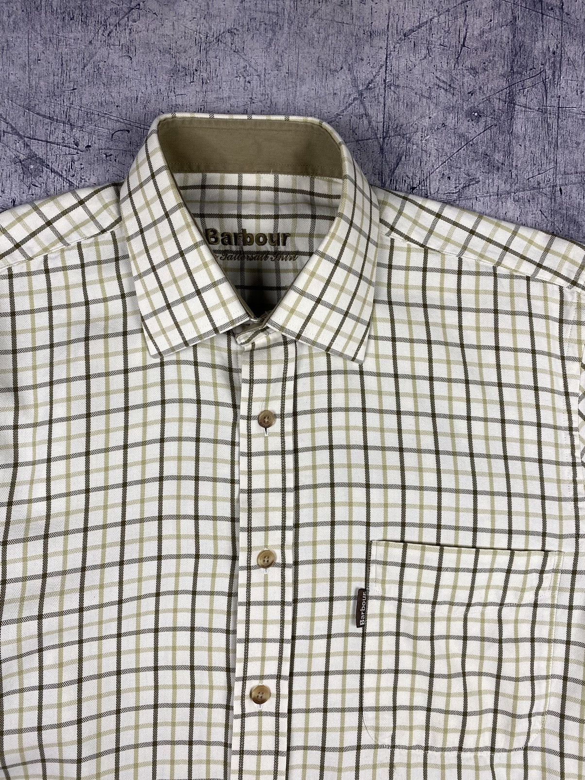 Barbour Vintage Barbour Button Up Shirt Size M Size US M / EU 48-50 / 2 - 6 Thumbnail