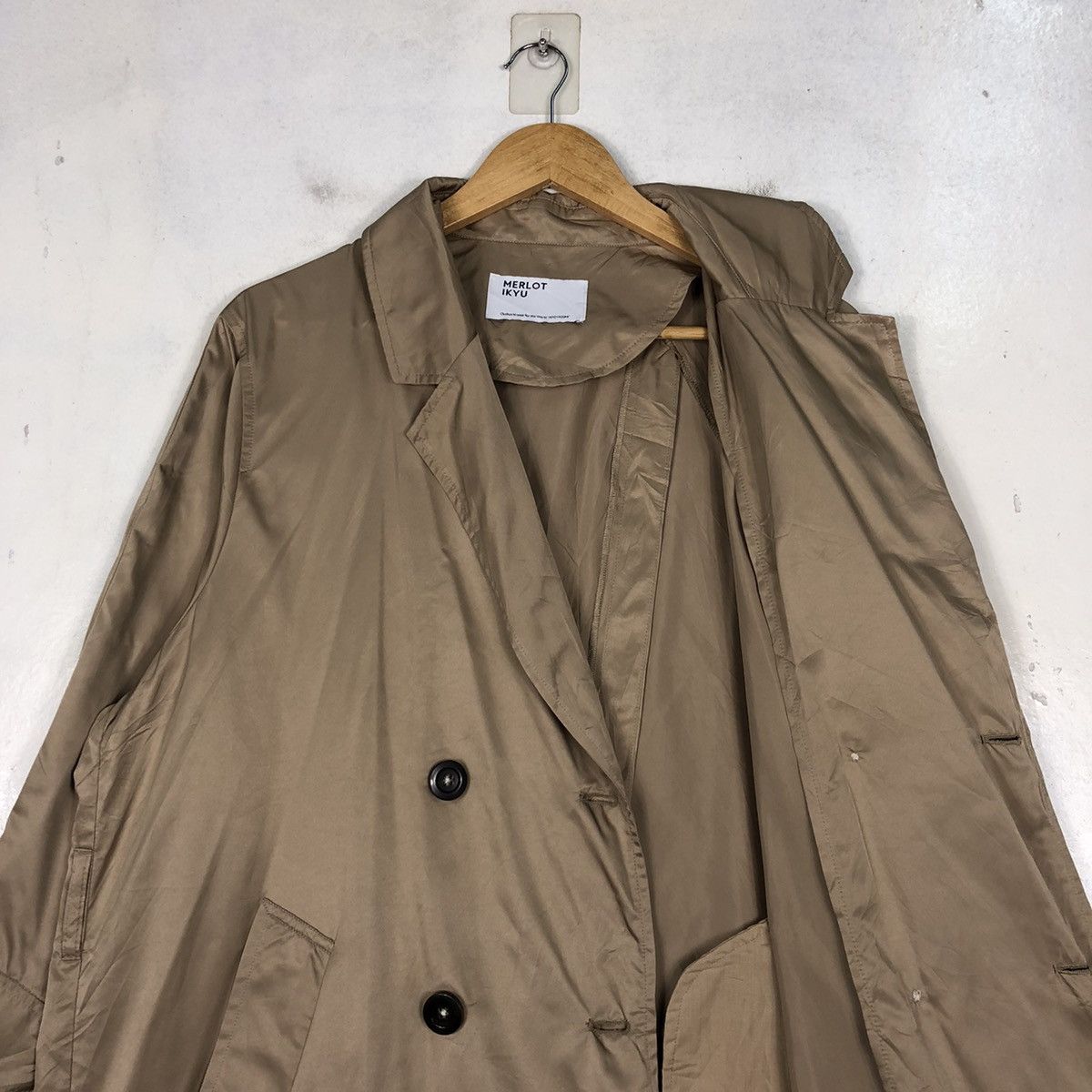 Japanese Brand × Other Merlot Ikyu Double Breasted Overcoat Size US M / EU 48-50 / 2 - 11 Thumbnail