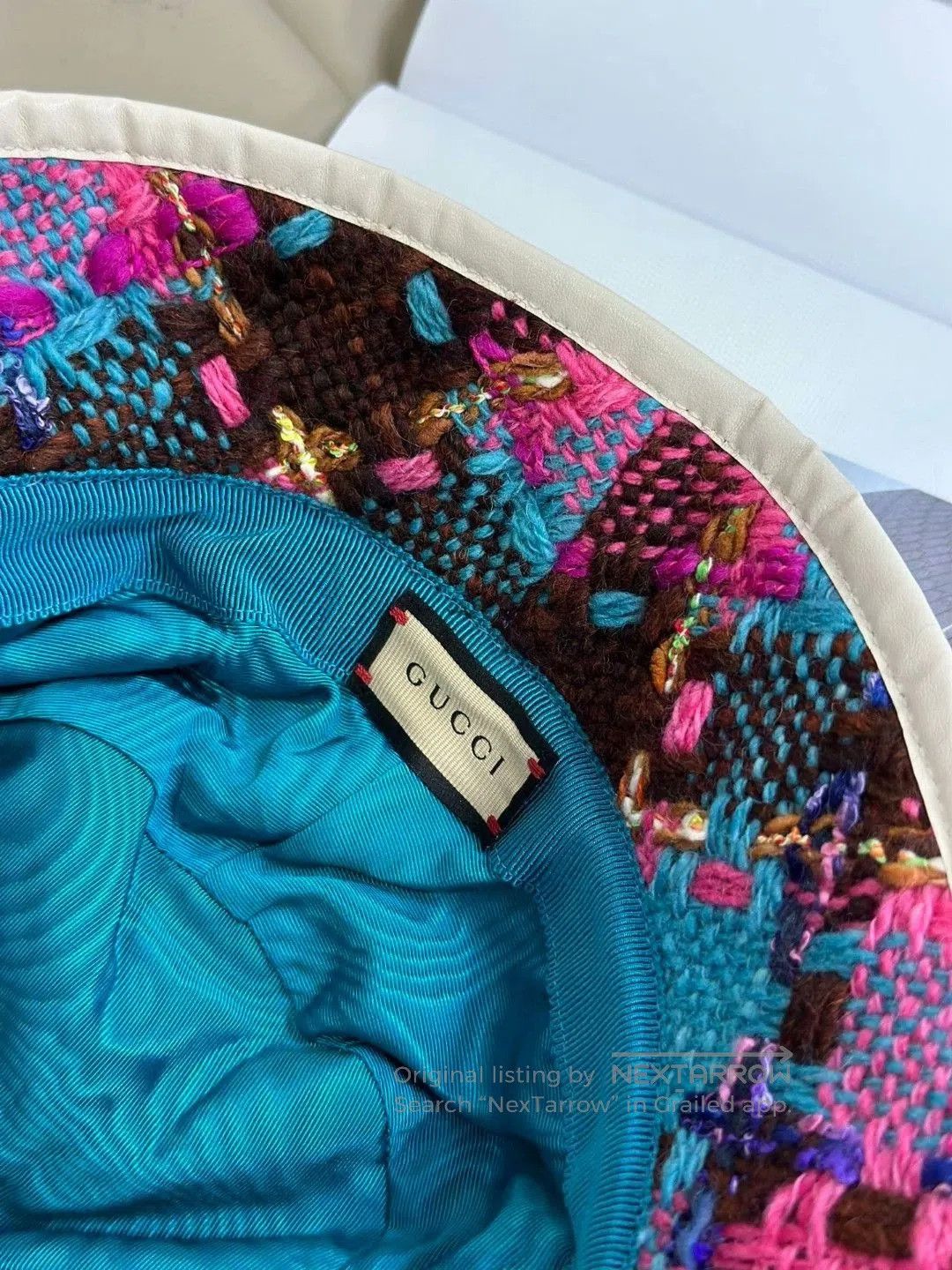 Gucci Gucci Colorful Tweed Bucket Hat. Size ONE SIZE - 6 Thumbnail