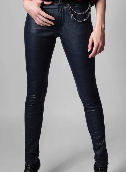 Zadig & Voltaire ZADIG VOLTAIRE Crinkled Wrinkled Phlame Leather Pants Size 34" / US 12 / IT 48 - 14 Thumbnail