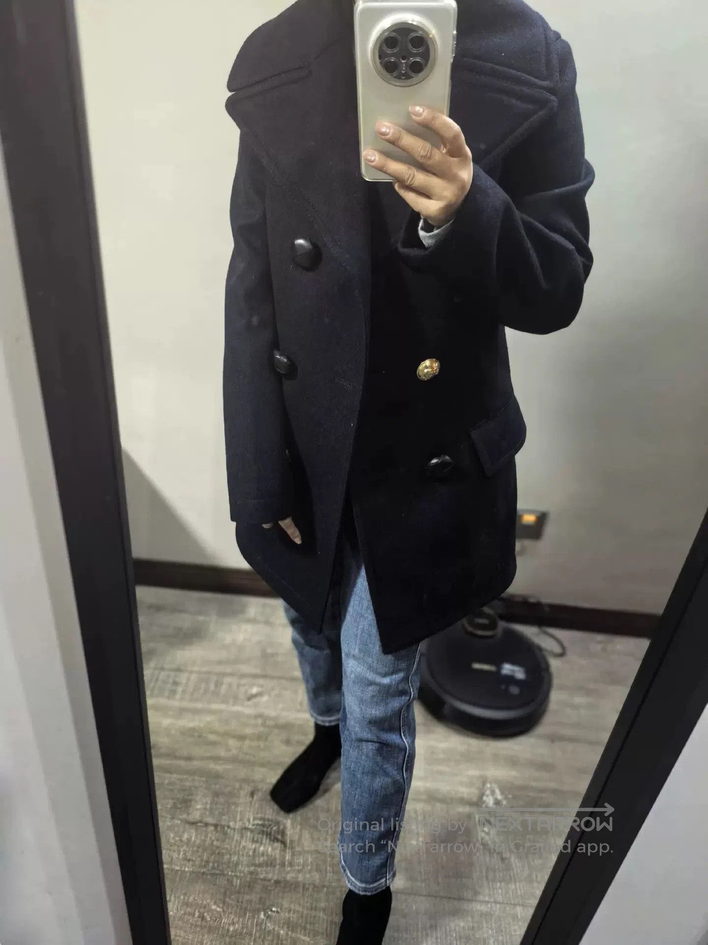 Loewe LOEWE Blue Wool Blend Coat. Size US S / EU 44-46 / 1 - 7 Thumbnail