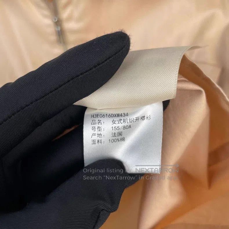 Hermes Hermes Khaki Pocket Ring Buckle Zipper Shirt Jacket, 100% Size XXS / US 00 / IT 34 - 7 Thumbnail