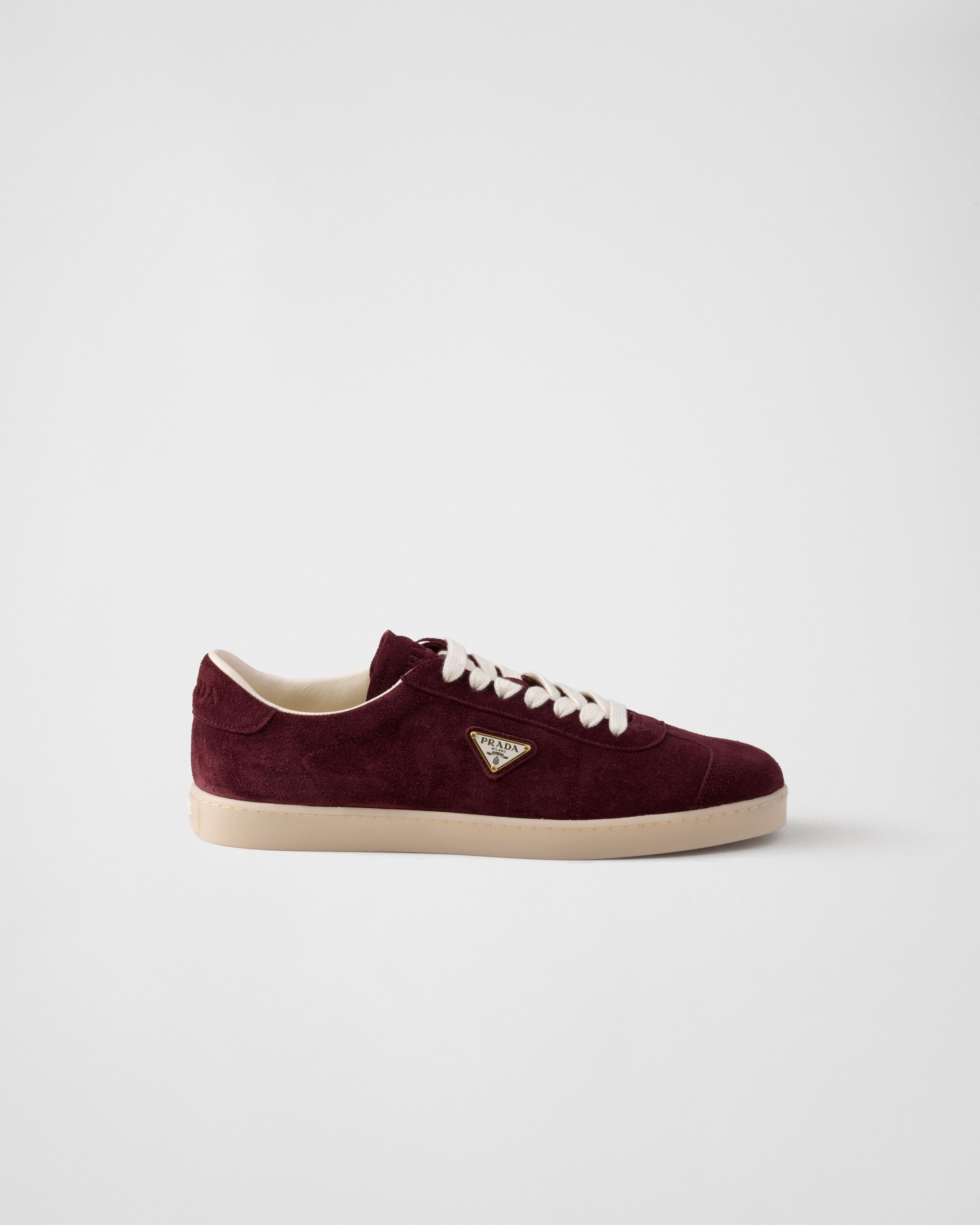 Prada o1la1rc1a0925 Lane Suede Sneakers in Burgundy Size US 11 / EU 44 - 2 Thumbnail