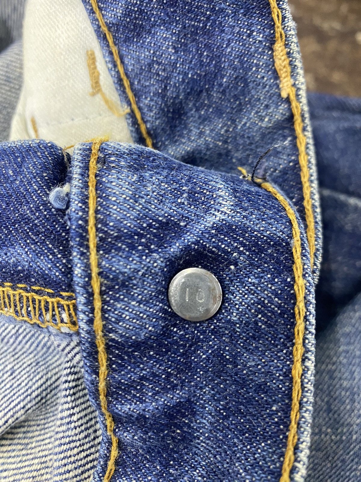 Levi's P750 VTG BIG E OREN TAG BUTTON NO 10 FLARED LEVI'S JEANS Size US 30 / EU 46 - 10 Thumbnail