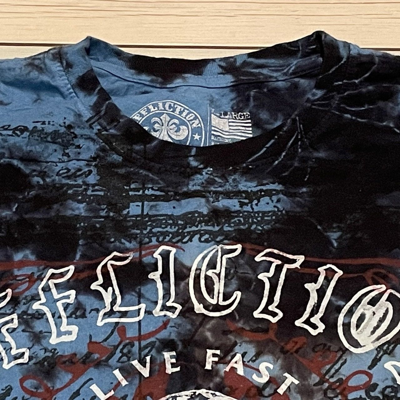Affliction × Ed Hardy × Tapout Rare Affliction Wings Cross Tee Y2K Style Size US XL / EU 56 / 4 - 6 Thumbnail