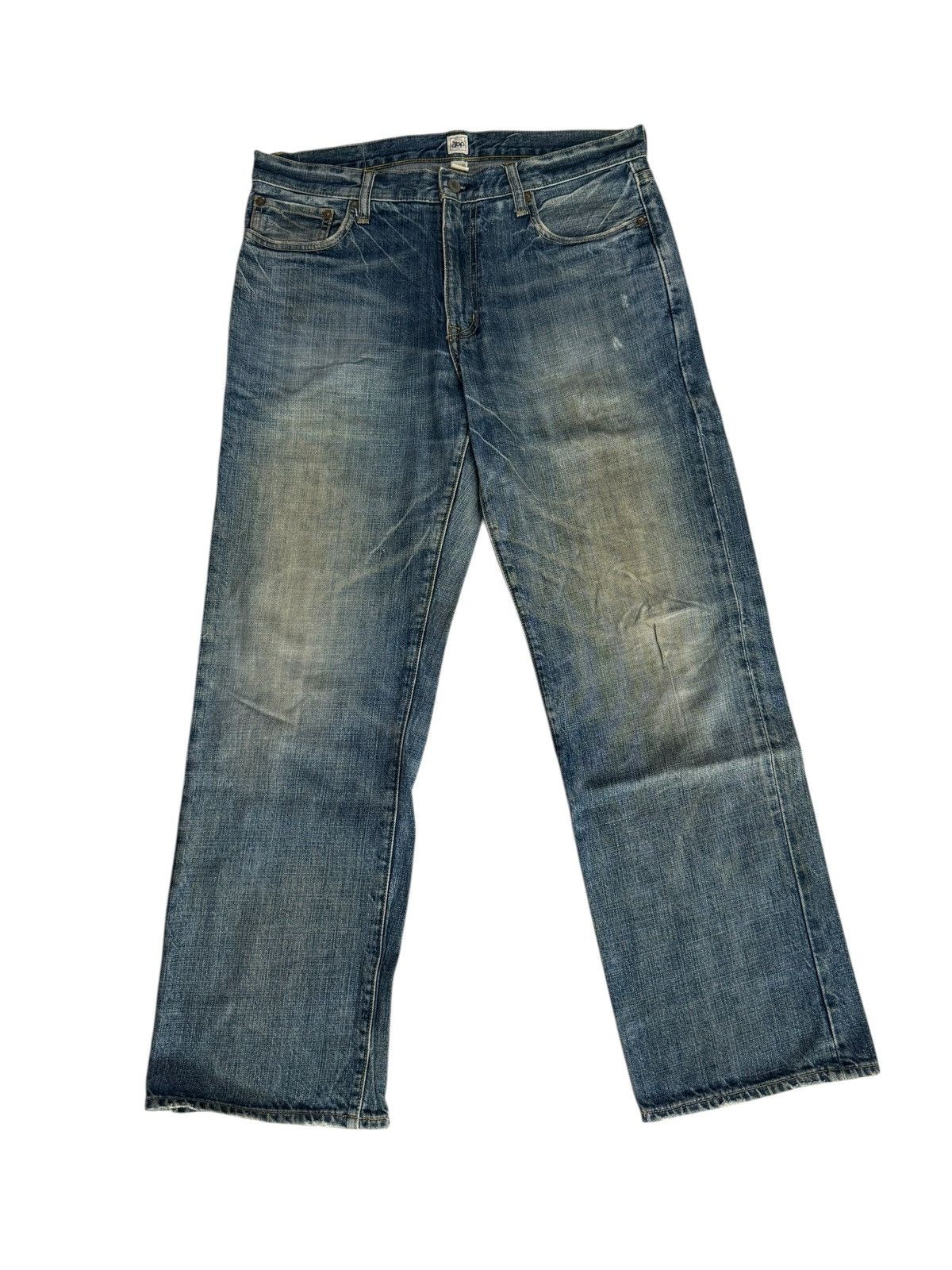 Gap Vintage Y2K Gap Baggy Distressed Nice Design Denim Jeans Size US 33 - 1 Thumbnail
