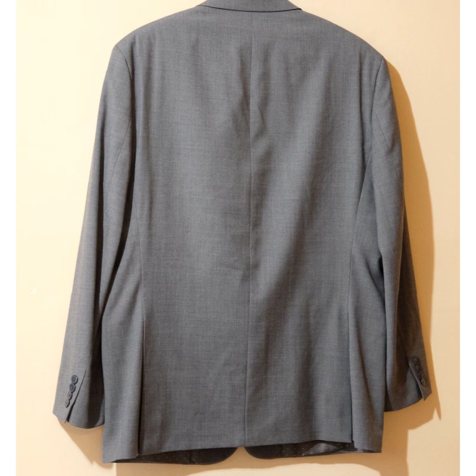 Vintage Collection by Michael Strahan Blazer Wool Blend Grey Size 46L / 46 L Men Single-Breasted Two-Button Jacket Blazer Suit Coat Size 46R - 5 Thumbnail