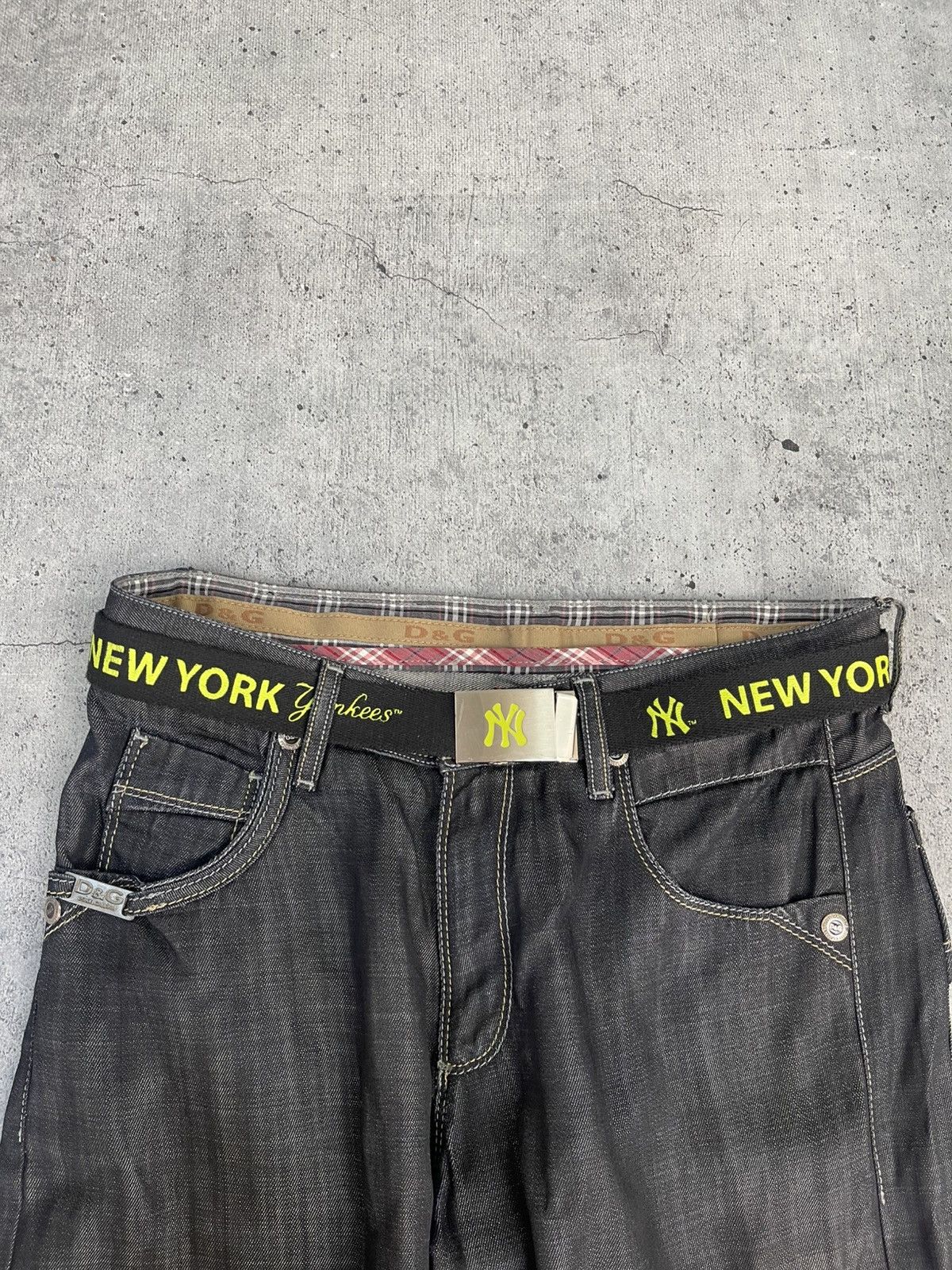 New York Yankees Vintage Belt New York Yankees Monogram MLB Y2K and cap Size ONE SIZE - 1 Thumbnail