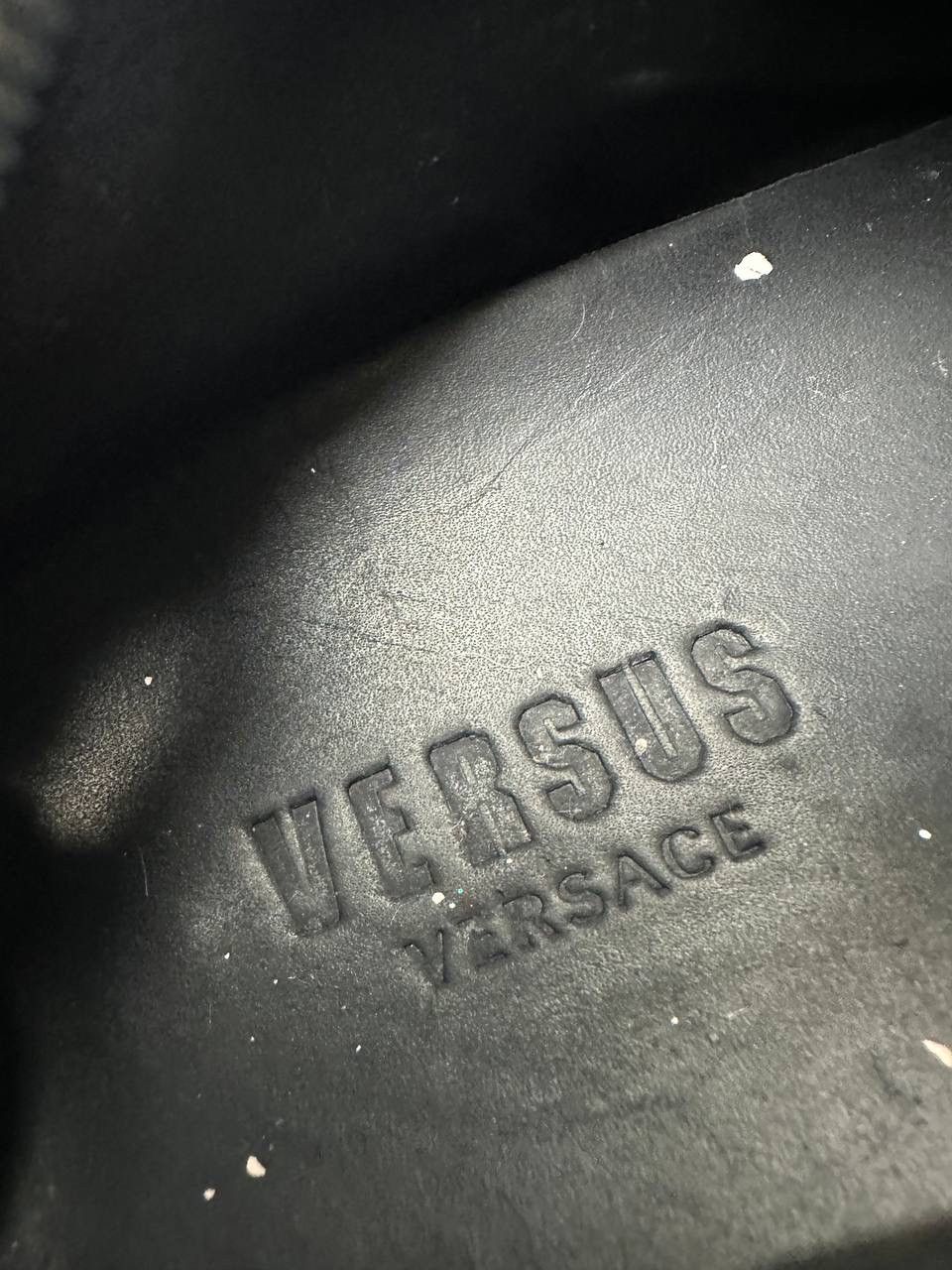 Versus Versace Versus Versace Low Top Black Leather Shoes Size US 9 / EU 42 - 8 Thumbnail