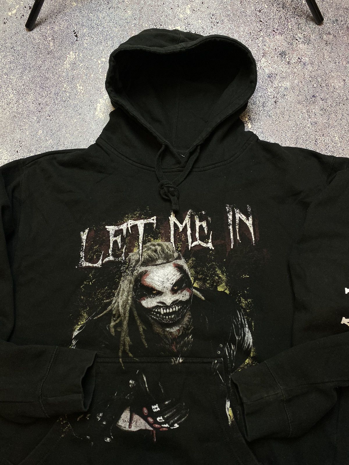 Japanese Brand × Vintage 💥VINTAGE BRAY WYATT LET ME IN BIG LOGO SCARY HOODIE Size US L / EU 52-54 / 3 - 6 Thumbnail