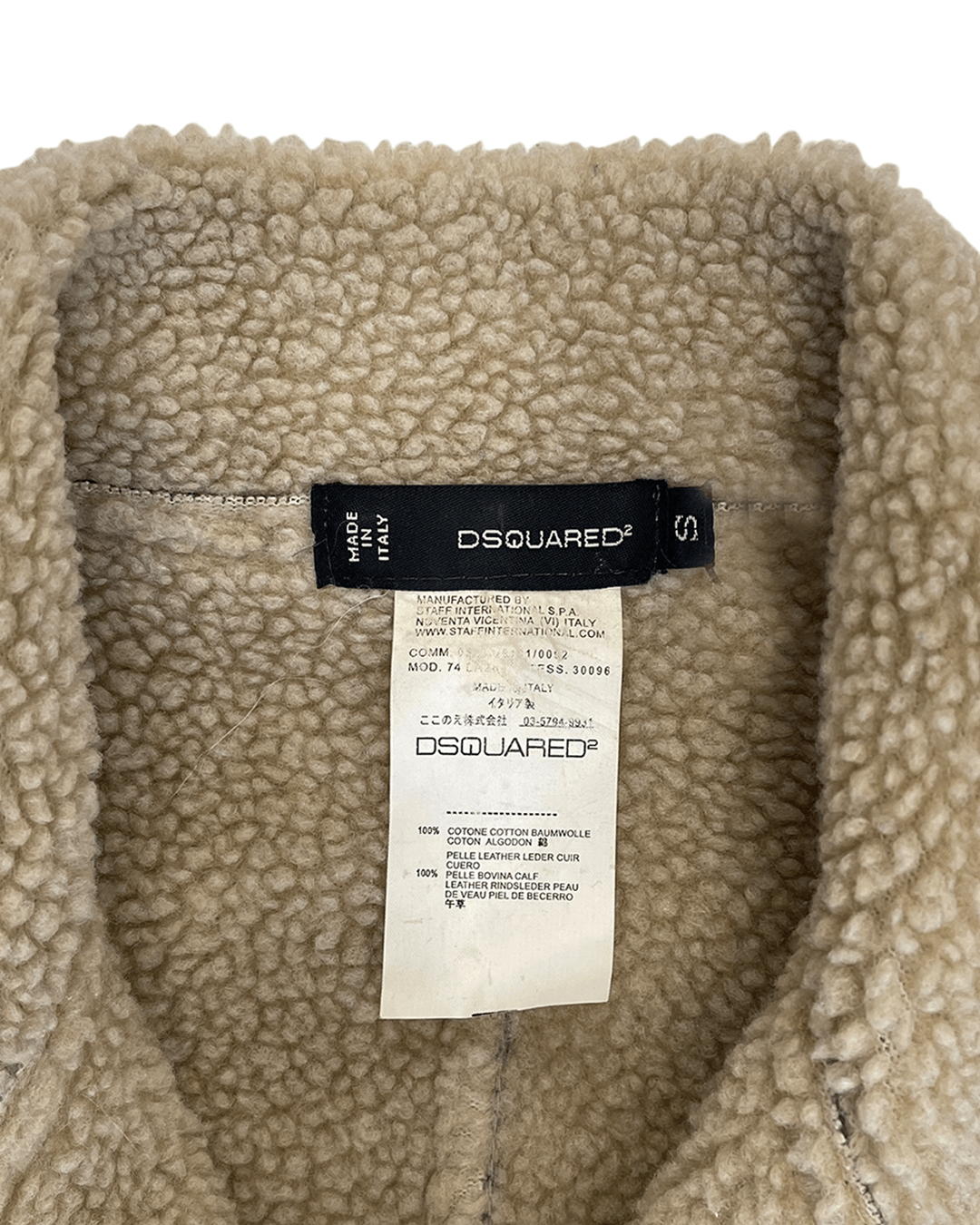 Dsquared2 Dsquared2 AW09 Bovine Calf Leather Shearling Rider Jacket Size S / US 4 / IT 40 - 11 Thumbnail