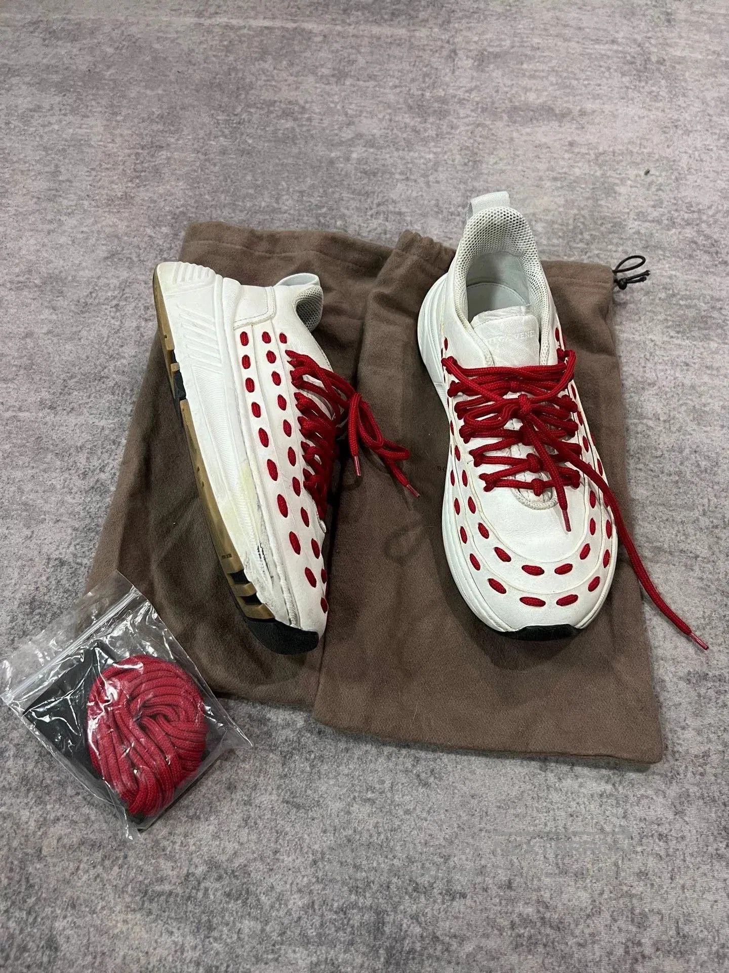 Bottega Veneta Bottega Veneta Woven Sneakers. Size US 7.5 / EU 40-41 - 2 Thumbnail