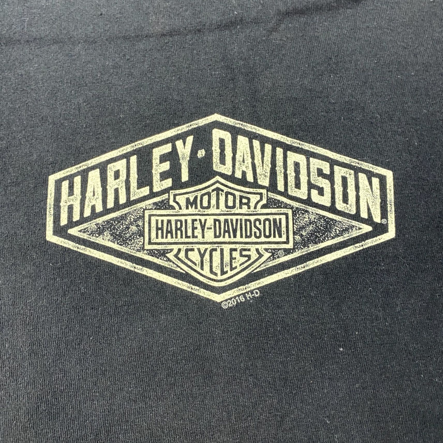 Harley Davidson Harley-Davidson Shirt Adult Large Black Graphic Print T-Shirt Crew Neck Short Sleeve Cotton Jersey Motorcycle Florida Alligator Mens Size US L / EU 52-54 / 3 - 2 Thumbnail