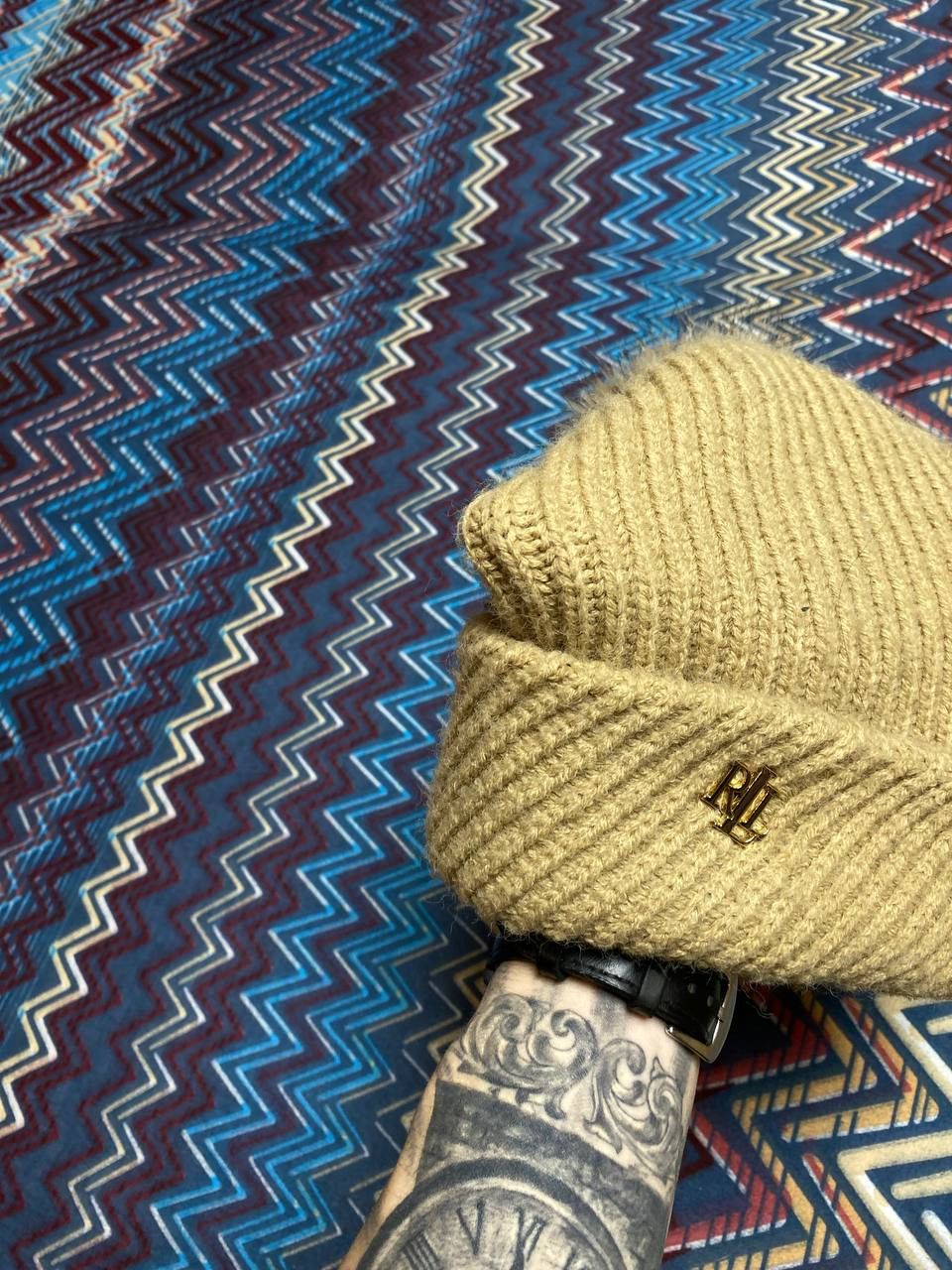 Lauren Ralph Lauren Hats Vintage Lauren Ralph Lauren Y2K beige Streetwear Size ONE SIZE - 5 Thumbnail