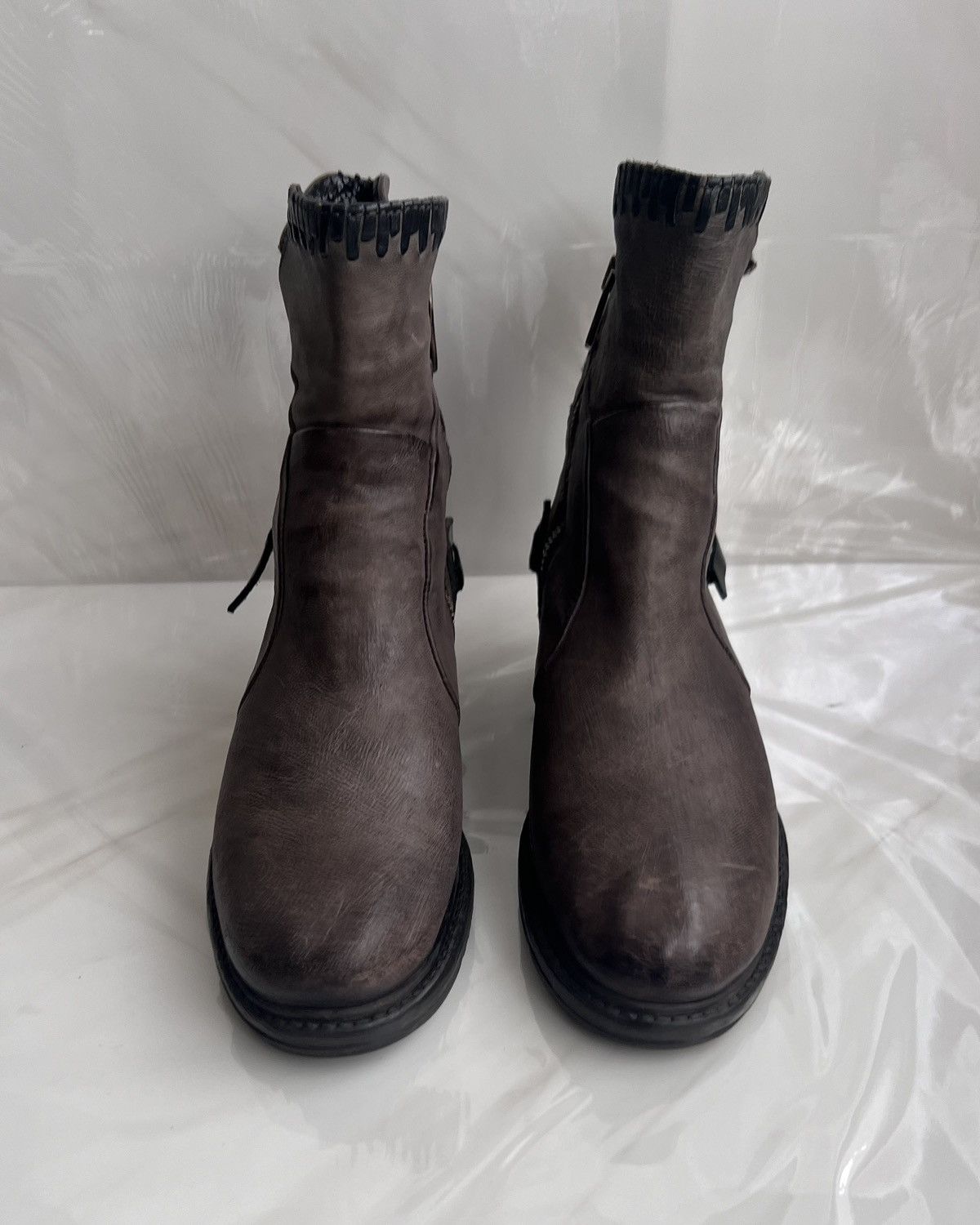 A.S.98 As 98 Airstep Zipper Boho Biker Gray distressed boot Size US 8 / IT 38 - 2 Thumbnail