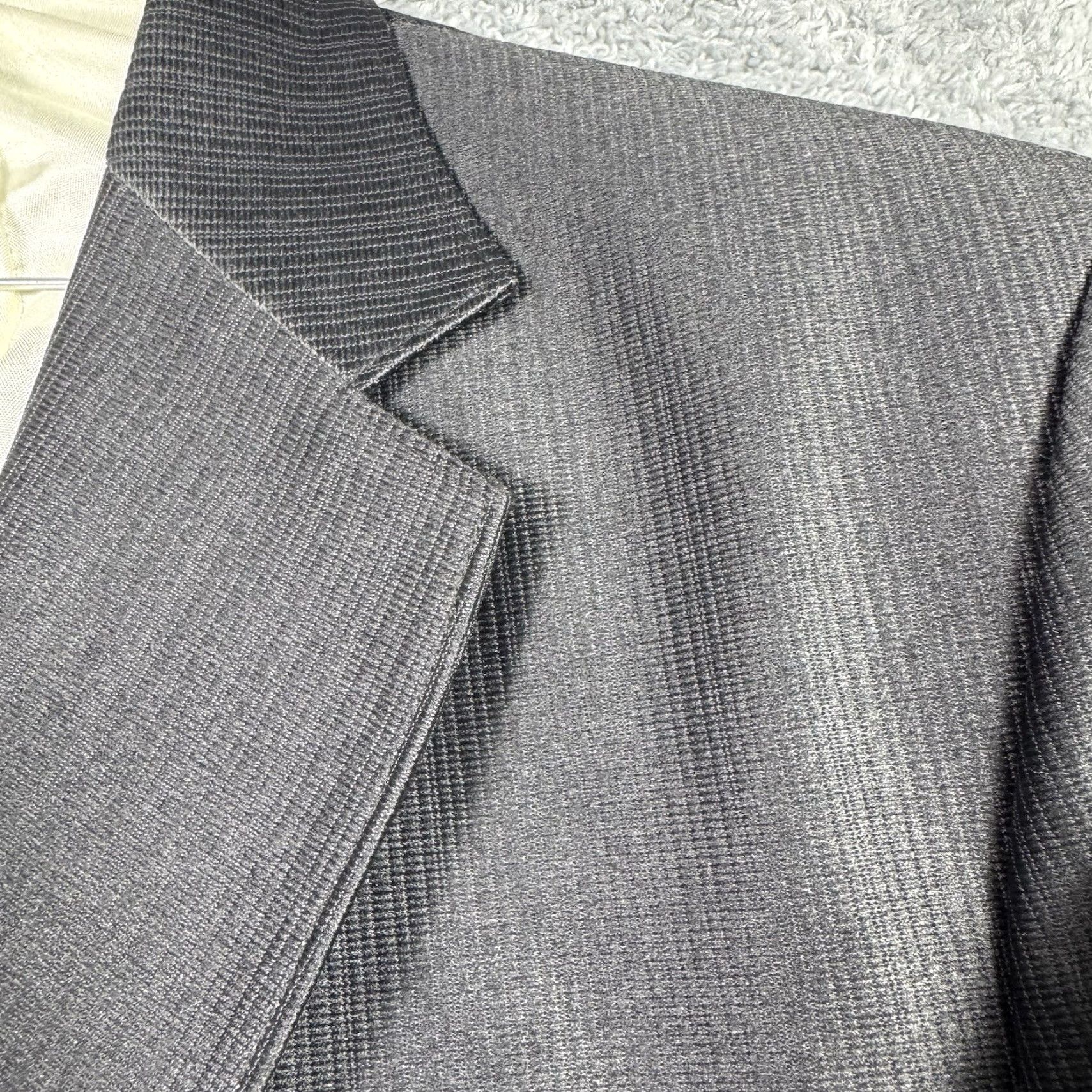 Vintage Pagano West Sport Coat Mens 42R Blazer Jacket Black 1 Piece Vintage USA Dacron Juniors? Size 42R - 3 Thumbnail
