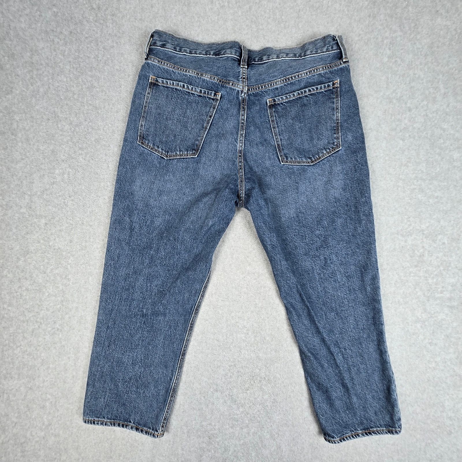 Old Navy Old Navy 14 High Rise Slouchy Straight Button Fly Jeans Size 36" / US 14 / IT 50 - 3 Thumbnail