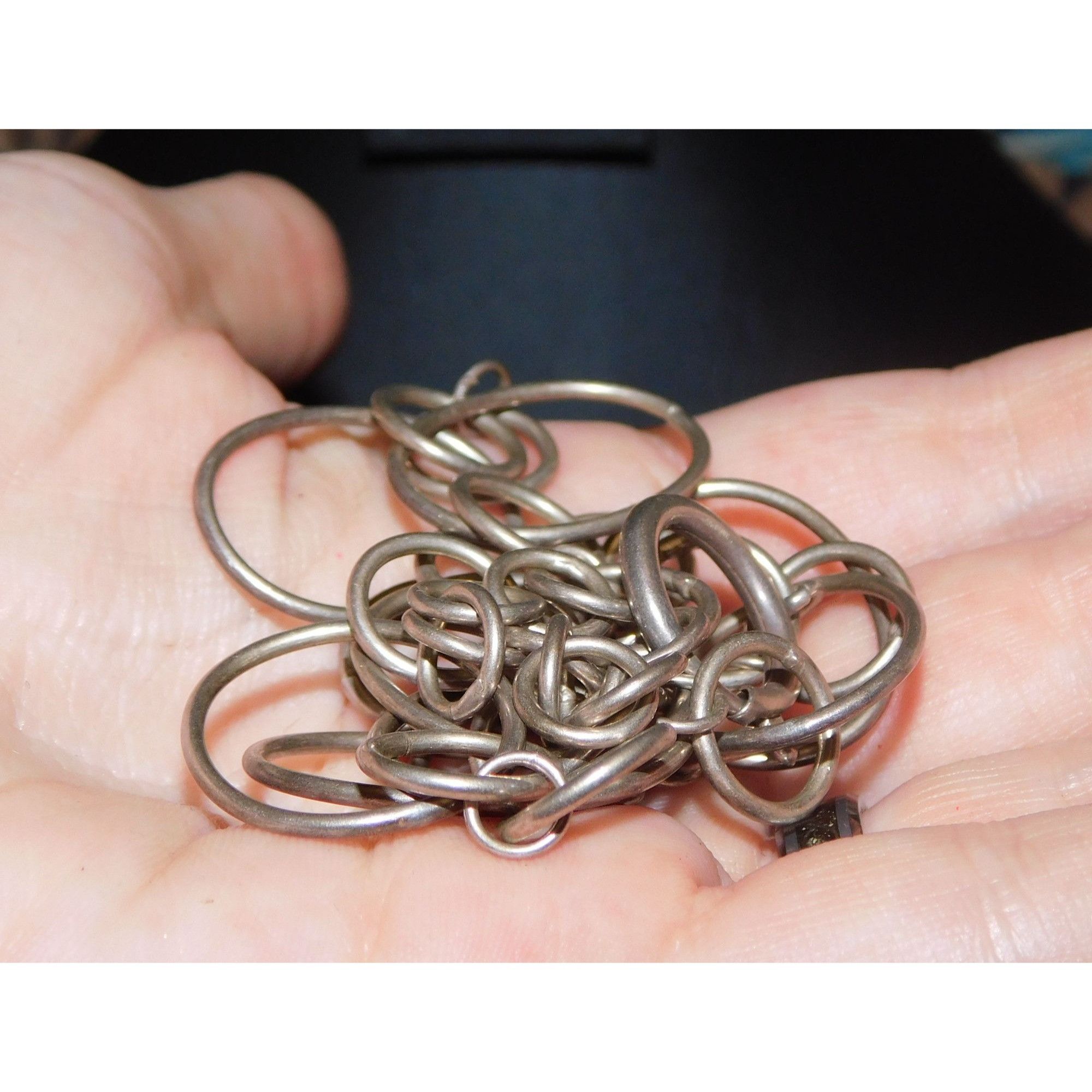 Other Casual Open Ring Link Silver Tone Necklace Size ONE SIZE - 3 Thumbnail