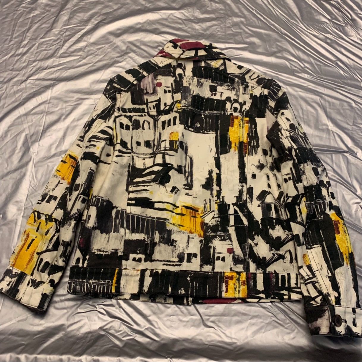 Prada Prada S/S17 Village Print Jacket Size US XXS / EU 40 - 2 Thumbnail