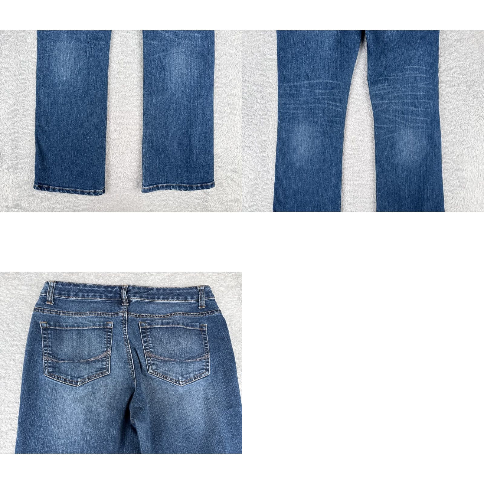 Vintage Code Bleu Jeans Women 6 Blue Denim Soleil Bootcut Low Rise Cotton Blend 30x31 Size 28" / US 6 / IT 42 - 10 Thumbnail