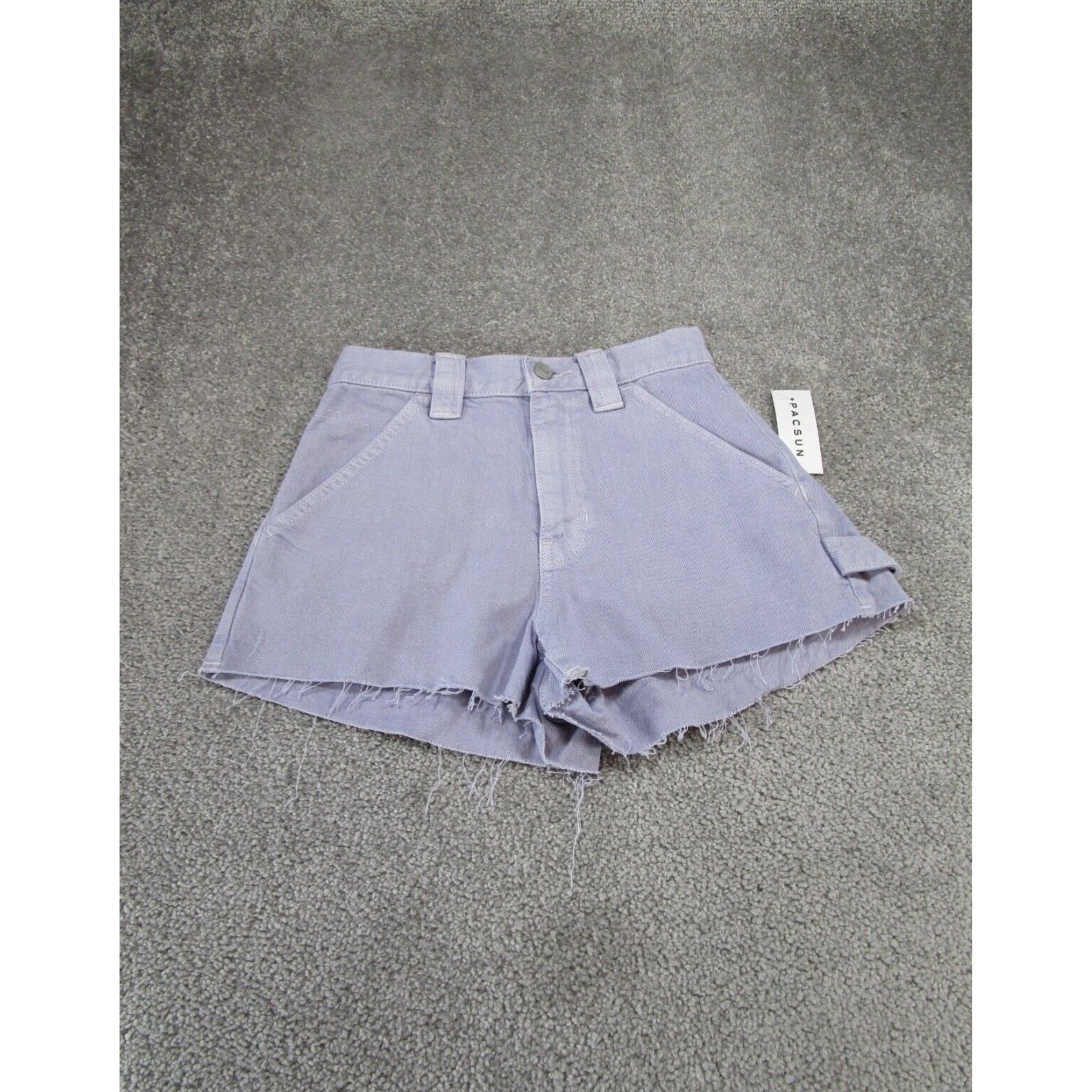 Pacsun Womens Lavender Shorts Pacsun Denim Cut Offs 24 XL Extra Large Size 42" / US 20 - 1 Thumbnail