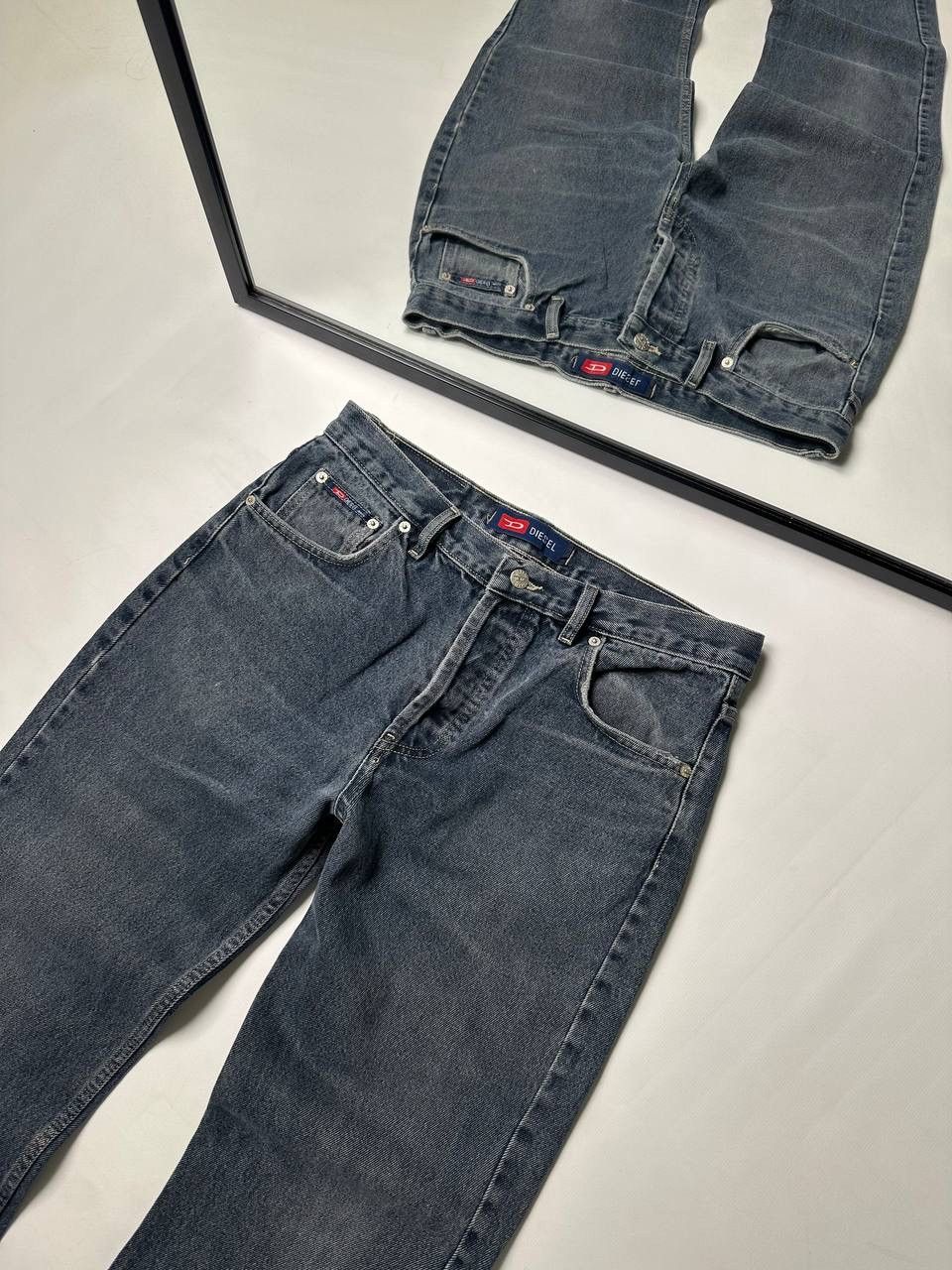 Diesel Diesel Gray Vintage Wide Baggy Jeans Size 33 Size US 33 - 2 Thumbnail