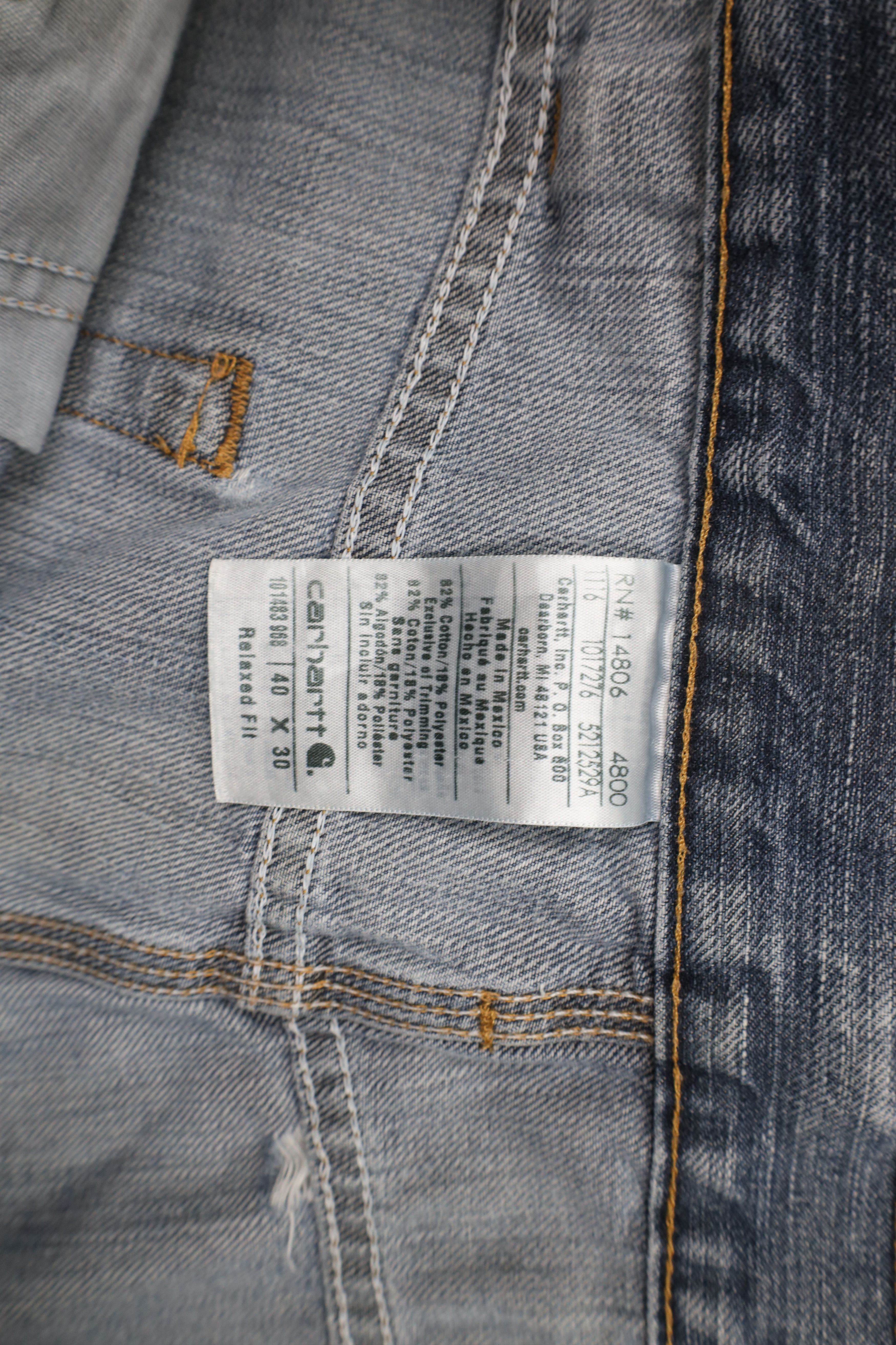 Carhartt × Vintage Vintage Y2K Carhartt Spell Out Relaxed Fit Denim Jeans Size US 40 / EU 56 - 10 Thumbnail