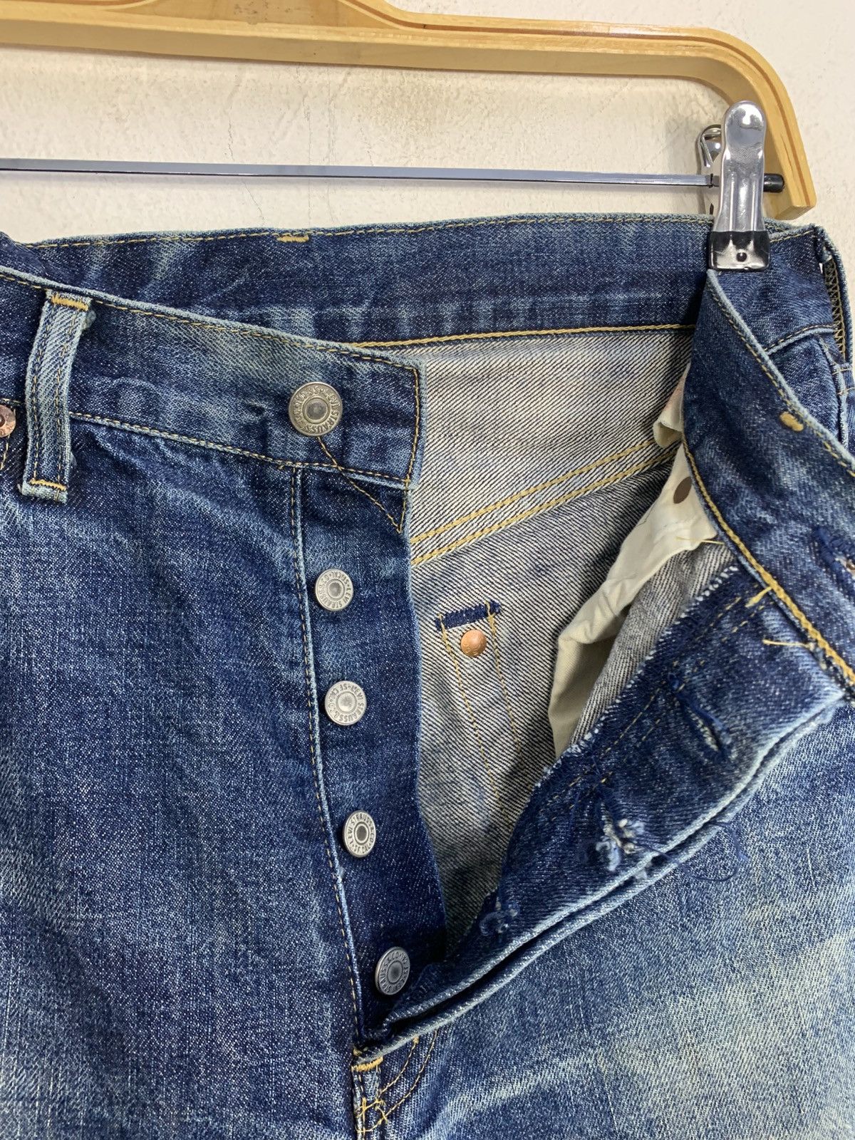 Levi's Levi’s Strauss Big E Selvedge Beauty Faded Fits 28 29 Size US 29 - 2 Thumbnail