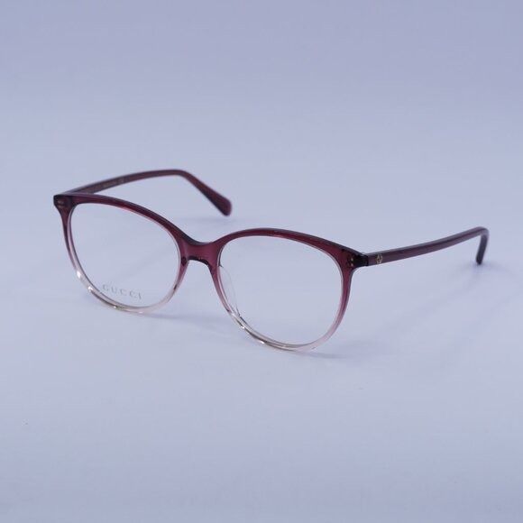 Gucci Gucci GG0550O 007 Eyeglasses Burgundy Gradient 53mm Frame Size ONE SIZE - 5 Thumbnail