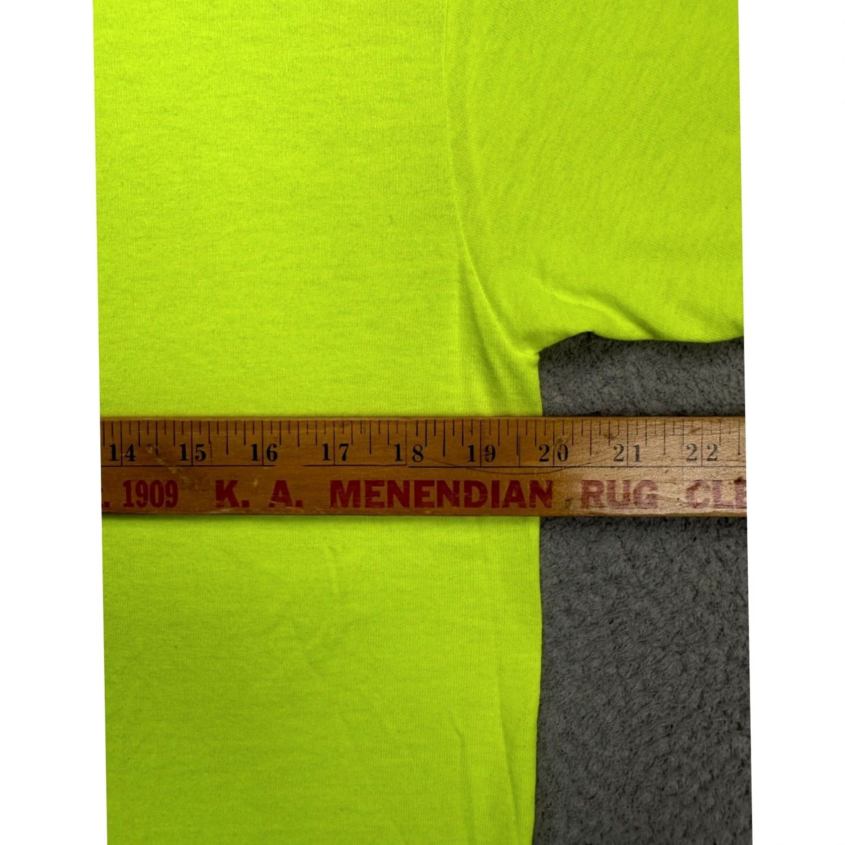 Vintage God Is Dope T-Shirt Mens Medium Neon Green Graphic Print Crew Neck Tee Size US M / EU 48-50 / 2 - 6 Thumbnail