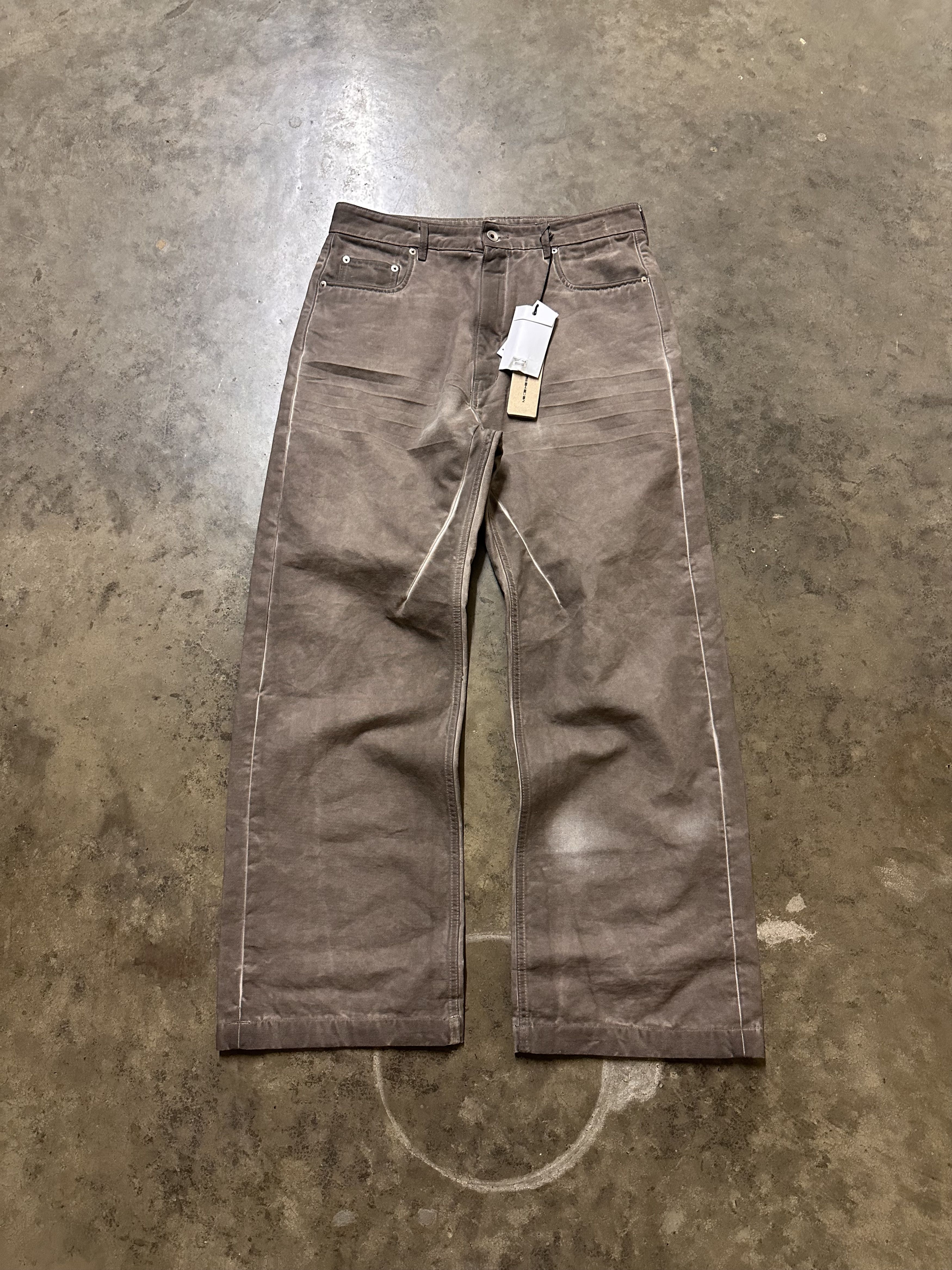Rick Owens Rick Owens Dust Baggy Carpenter Jeans Size US 31 - 1 Thumbnail
