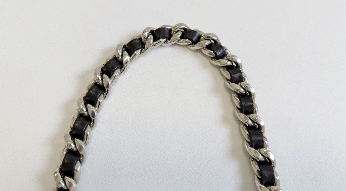 Miu Miu Early 2000s Black Suede Metal Chain Belt Size ONE SIZE - 13 Thumbnail