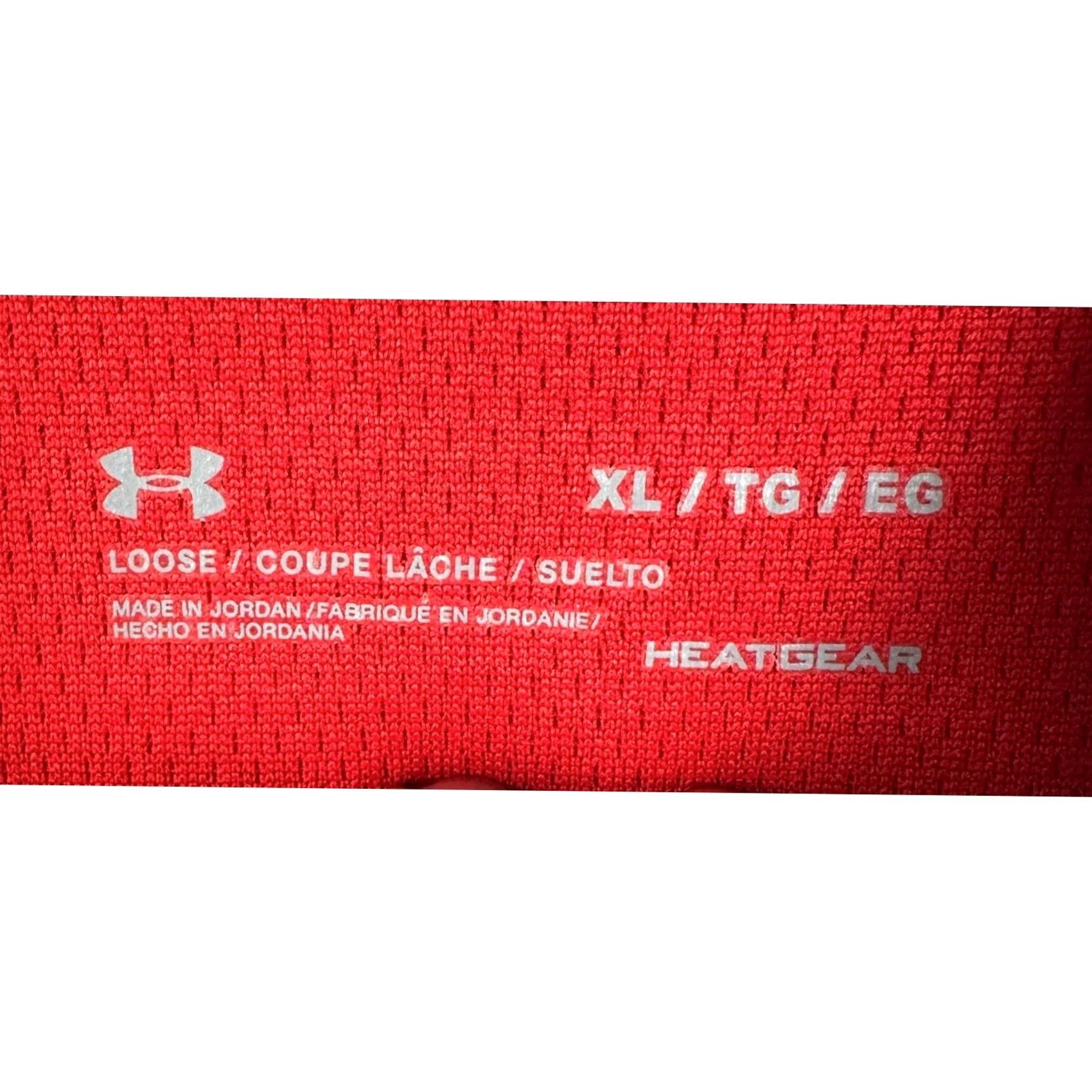 Under Armour Under Armour HeatGear Polo Shirt Mens XL Red Cincinnati Bearcats Logo Stripes Short Sleeve Collared Buttoned Pocketless Size US XL / EU 56 / 4 - 4 Thumbnail
