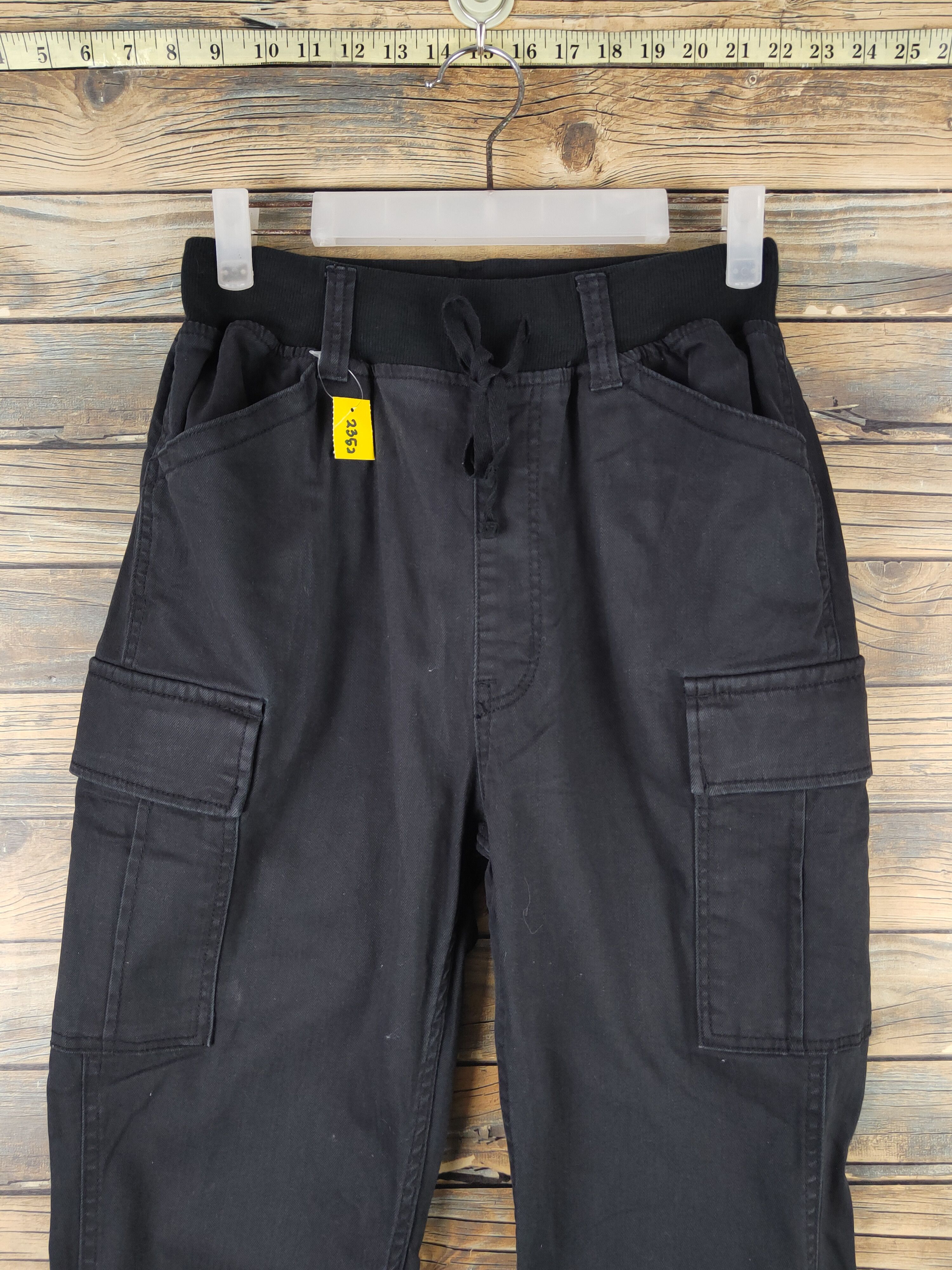 Japanese Brand DL Cube Sugar Black Multipocket Joggers #2352 Size US 27 - 2 Thumbnail