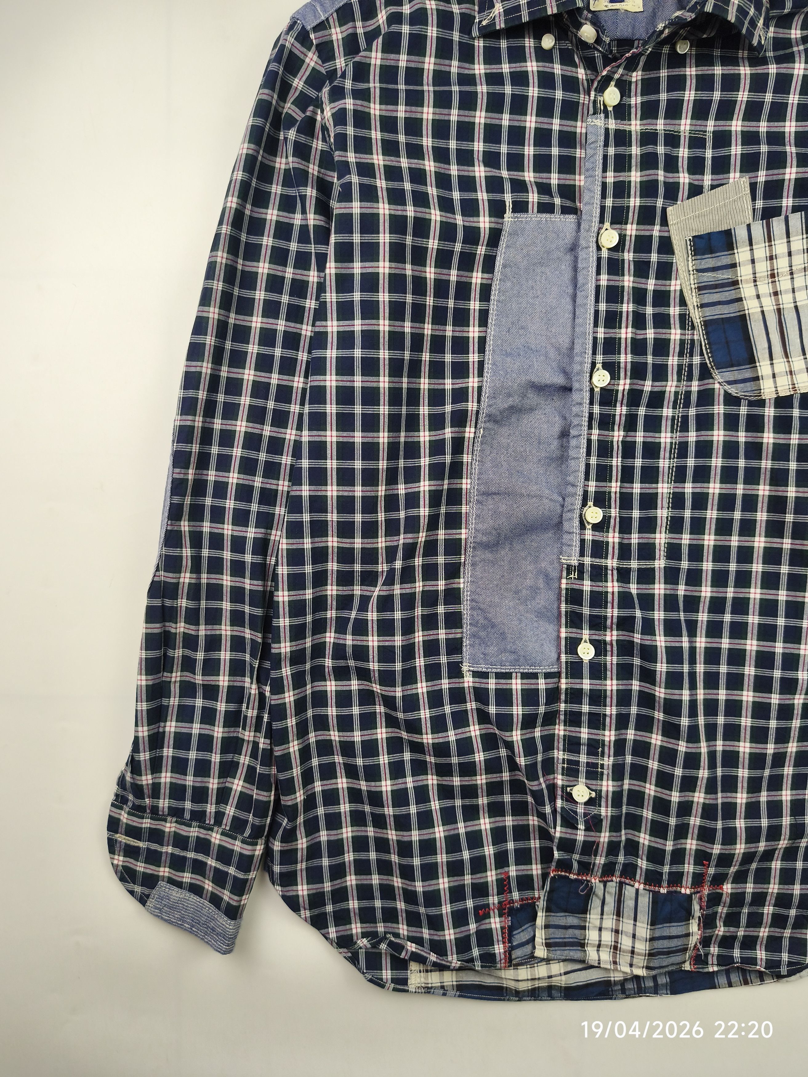 Junya Watanabe Junya watanabe x cdg patchwork shirt Size US M / EU 48-50 / 2 - 4 Thumbnail